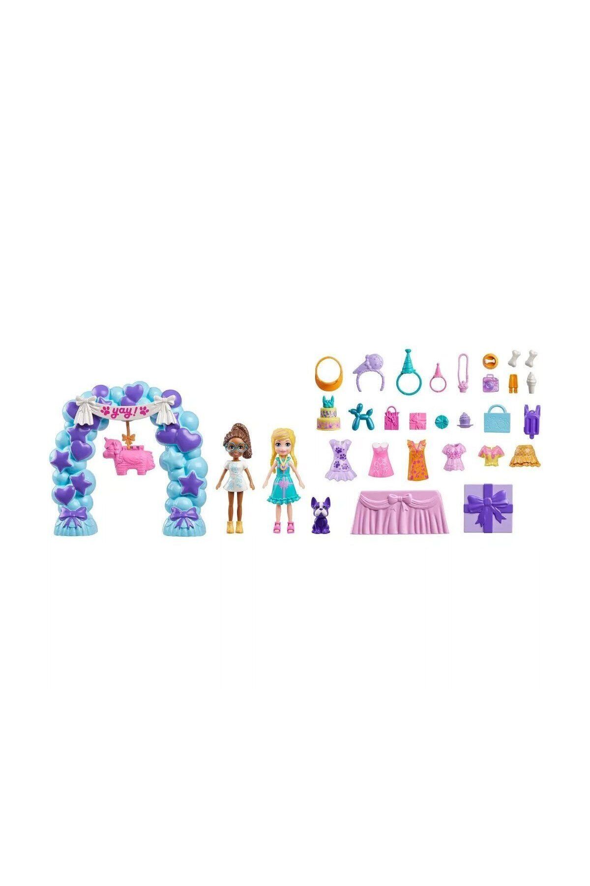 melfxxl eticaret JCC33 Polly Pocket Pollynin Doğum Günü Partisi Paketi