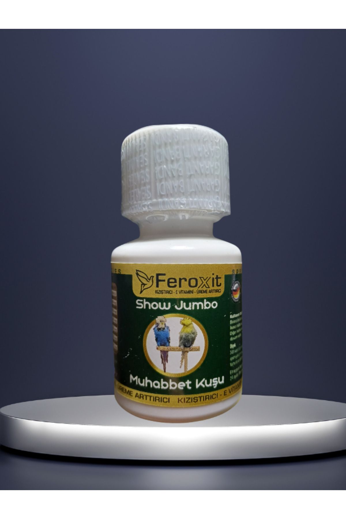 FEROXİT Show-Jumbo-Kızıştırıcı -E vitamini-Üreme Arttırıcı Muhabbet Kuşlarına Özel Seri 20 Gr
