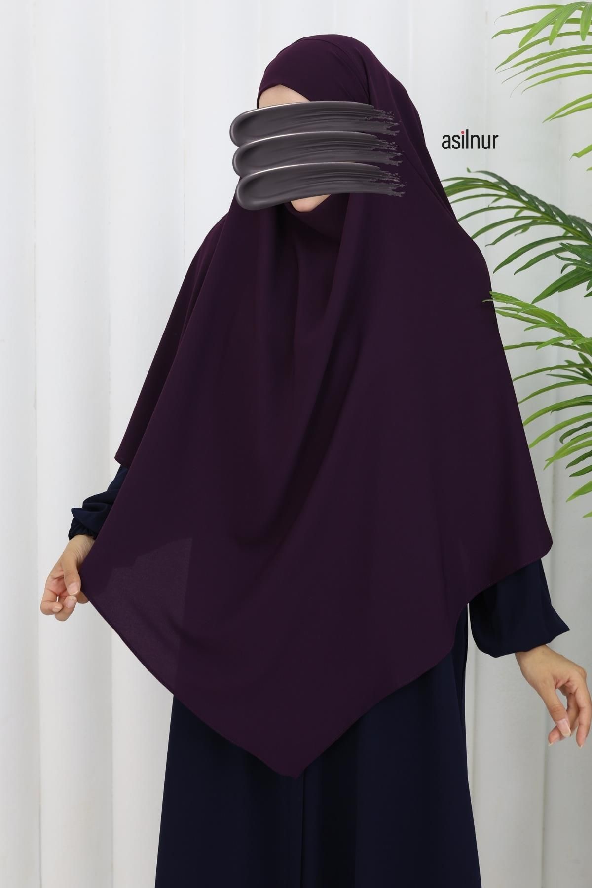 ASİLNUR-Vera Single Layer Soufflé Plum 4