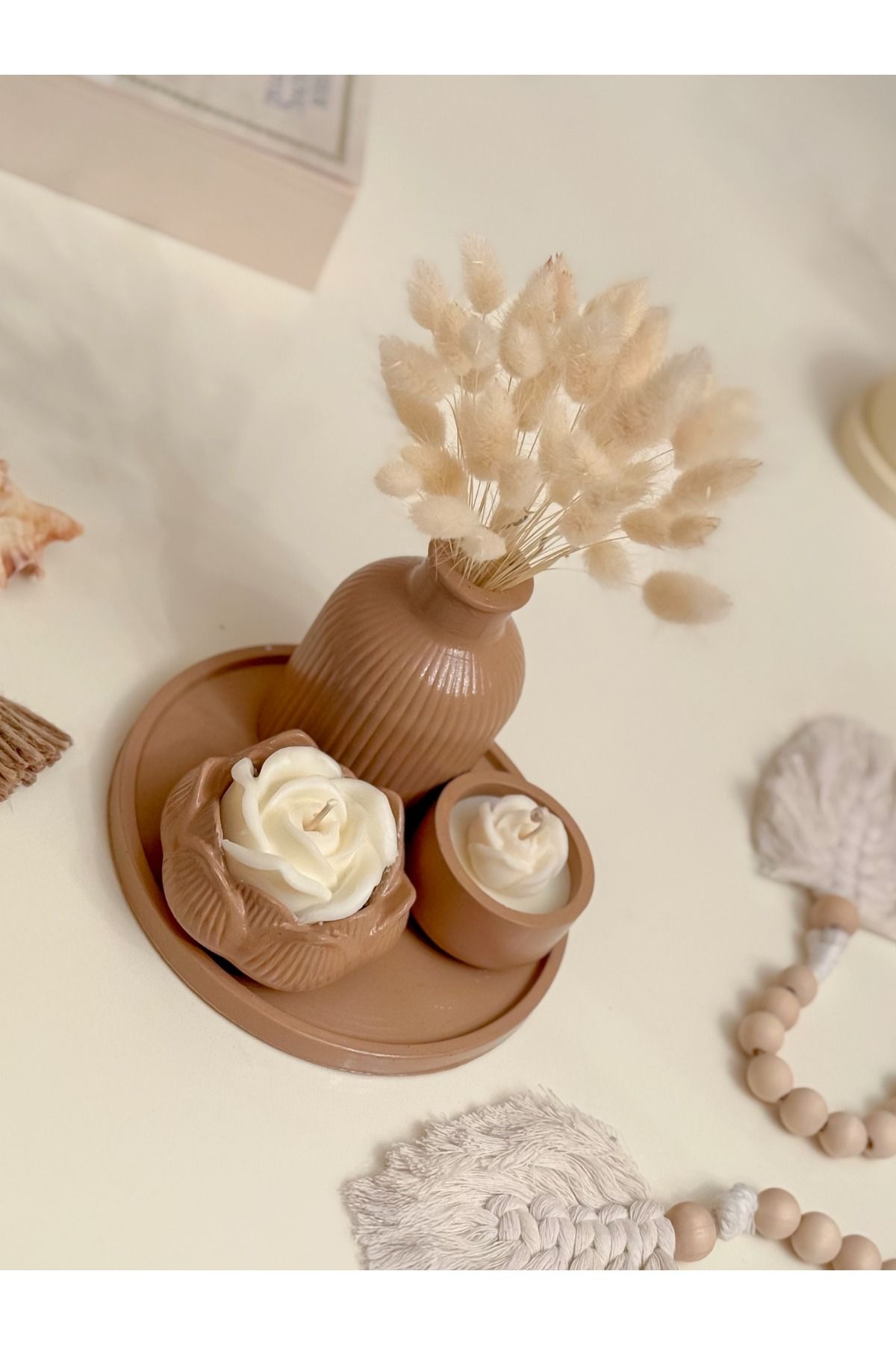 Mia Bella SERAMİK MUMLU SET (4 parça)