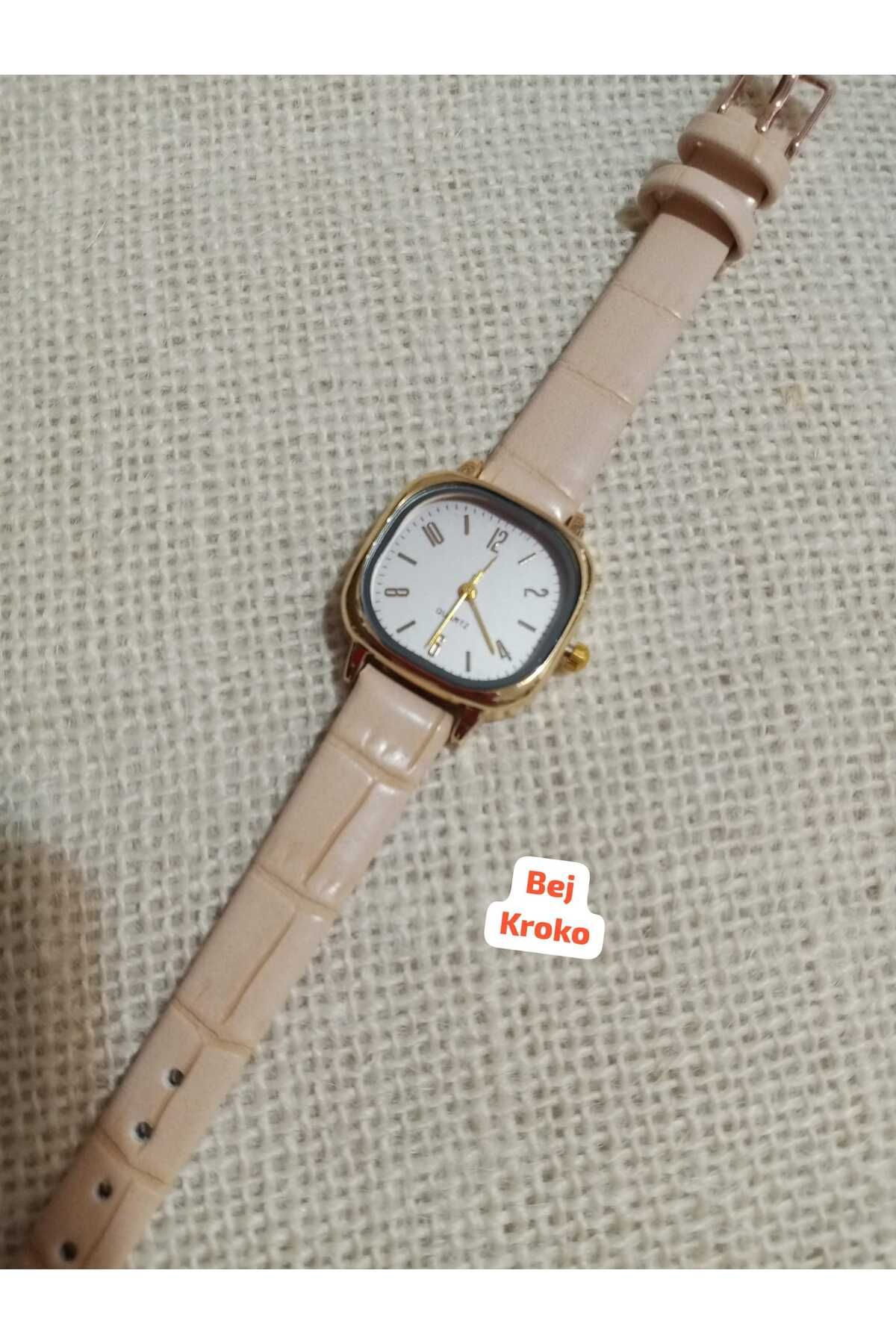 Brality Minimal Vintage Retro... Kadın Kol Saati... Deri Kordon..... 0054