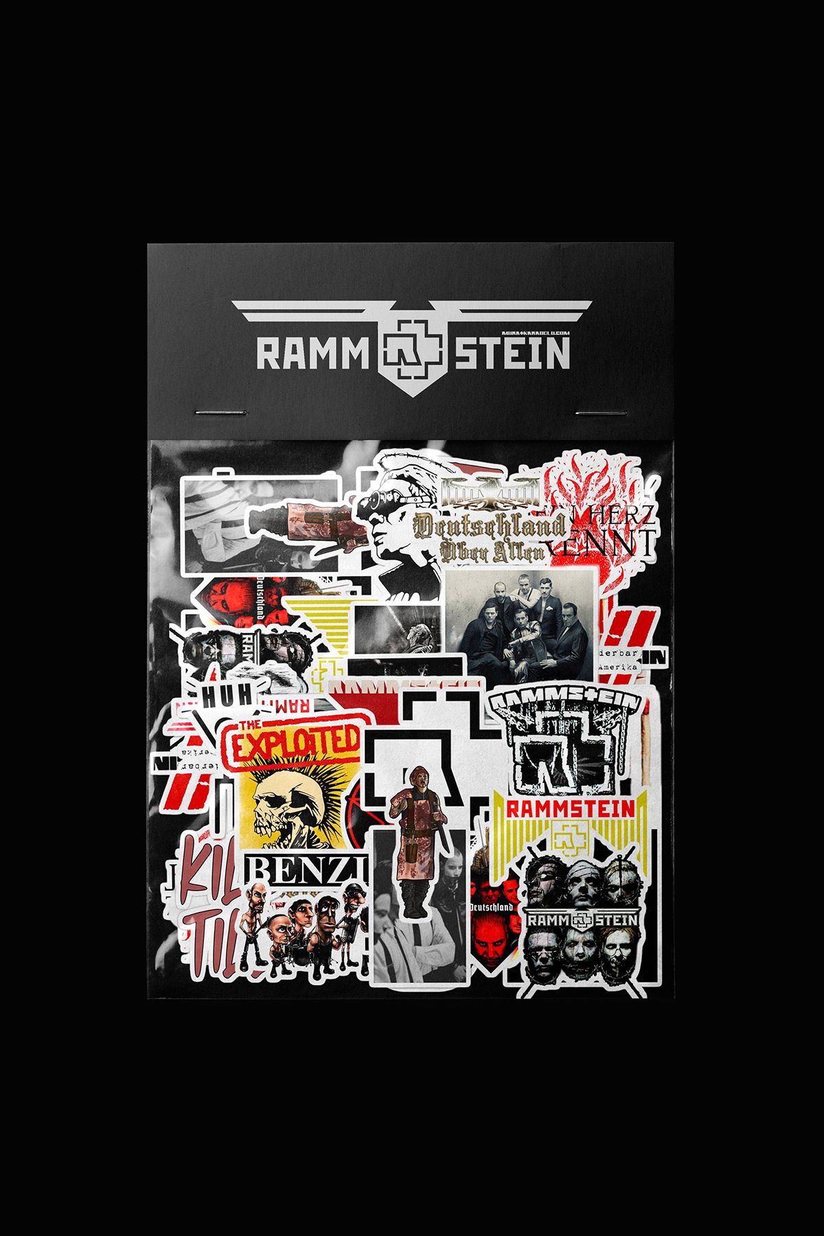dadi ramba Rammstein Sticker paketi -Bullet Journal -Laptop Etiket Çıkartma
