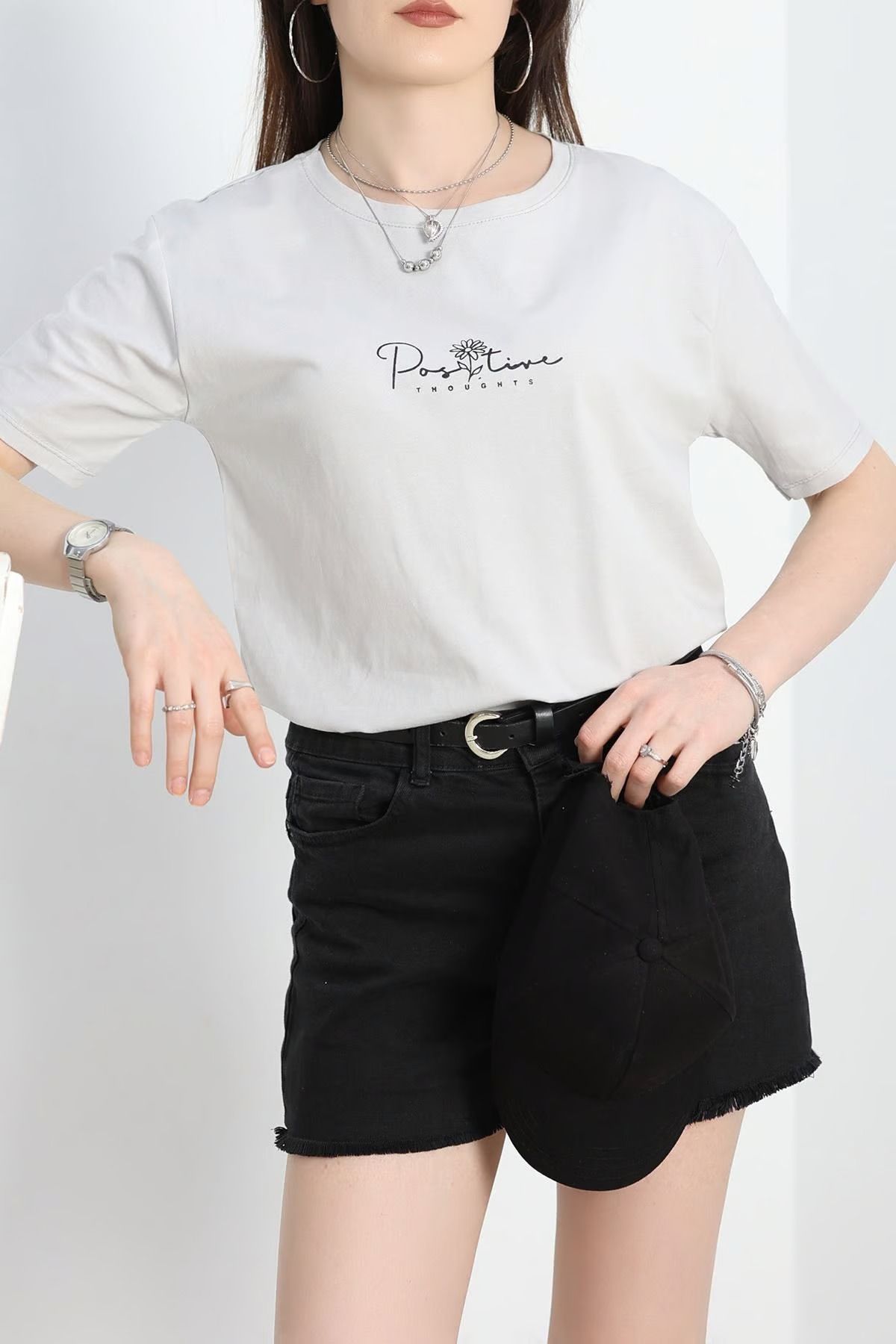 Minoria store Positive Baskılı Penye Tişört