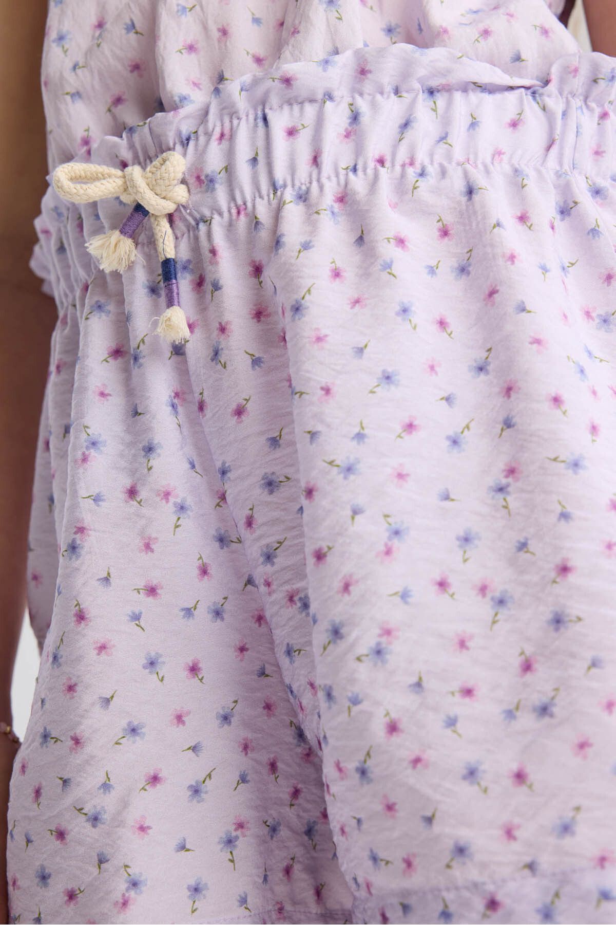 DeFacto-Girl's Patterned Shorts with Elastic Waist D7615A825Hs 6