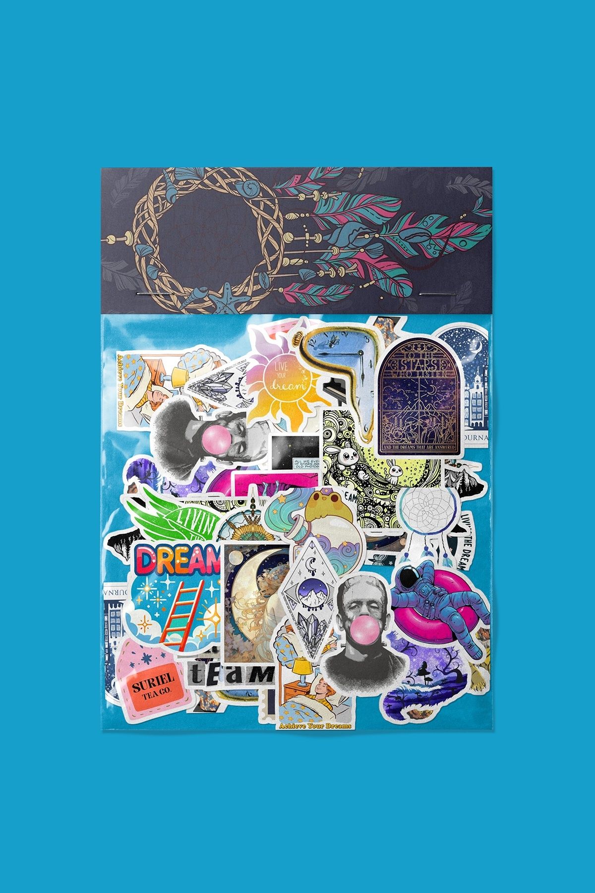 dadi ramba Rüya Sticker paketi -Bullet Journal -Laptop Etiket Çıkartma