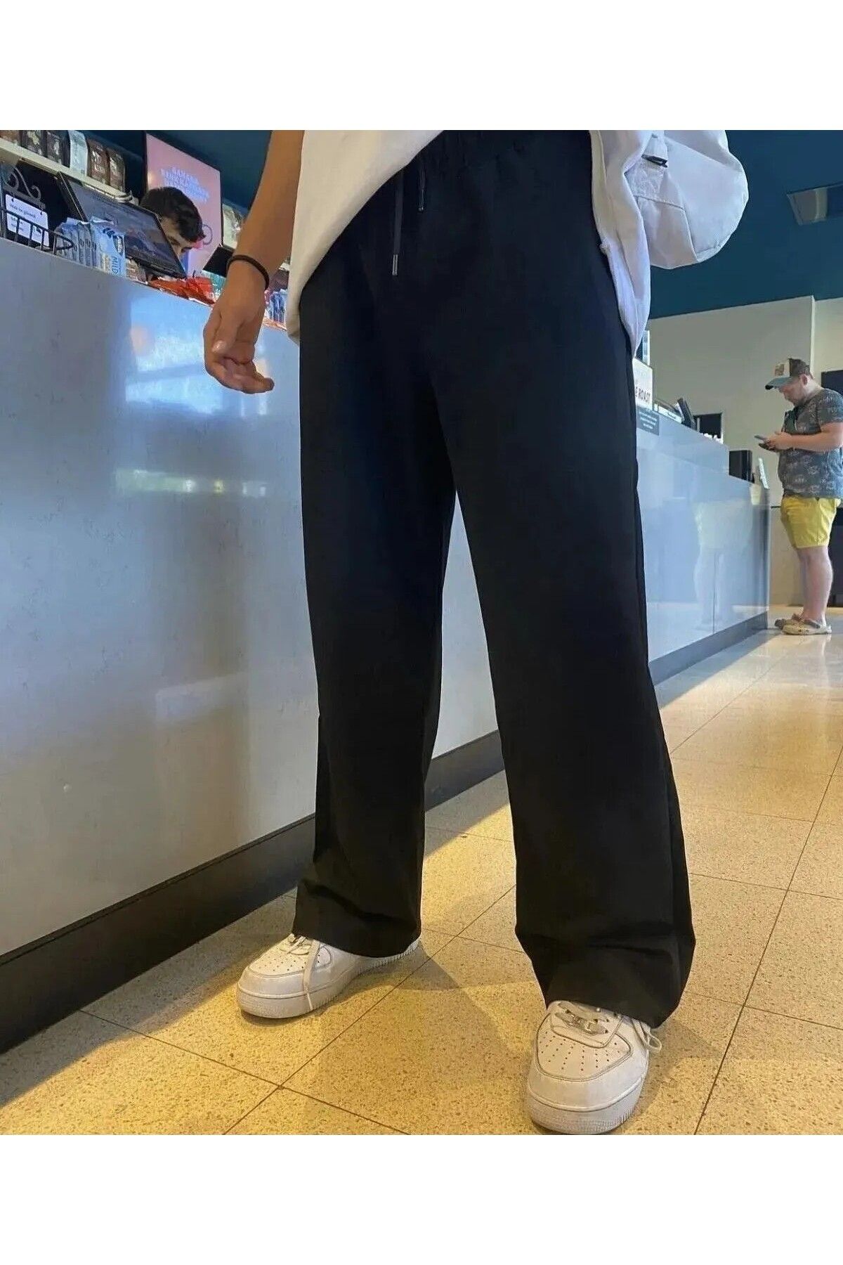 FUNSTYLE Erkek Baggy Tarz Bol Paça Tam Kalıp 4 Mevsim Eşofman Altı