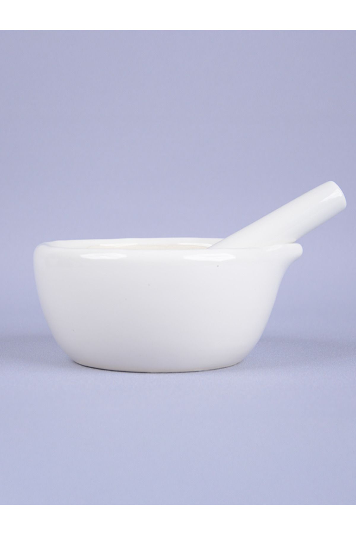 Suvar Kimya Porselen Havan + Kolu 160mm