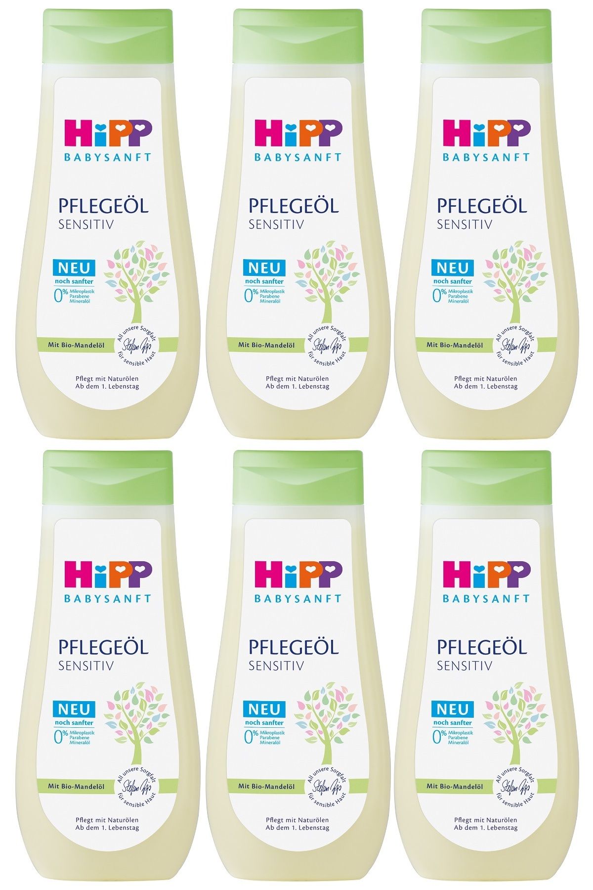 Hipp Babysanft Bebek Bakım Yağı/Pelegeöl Sensıtıv 200ML (6 Lı Set)