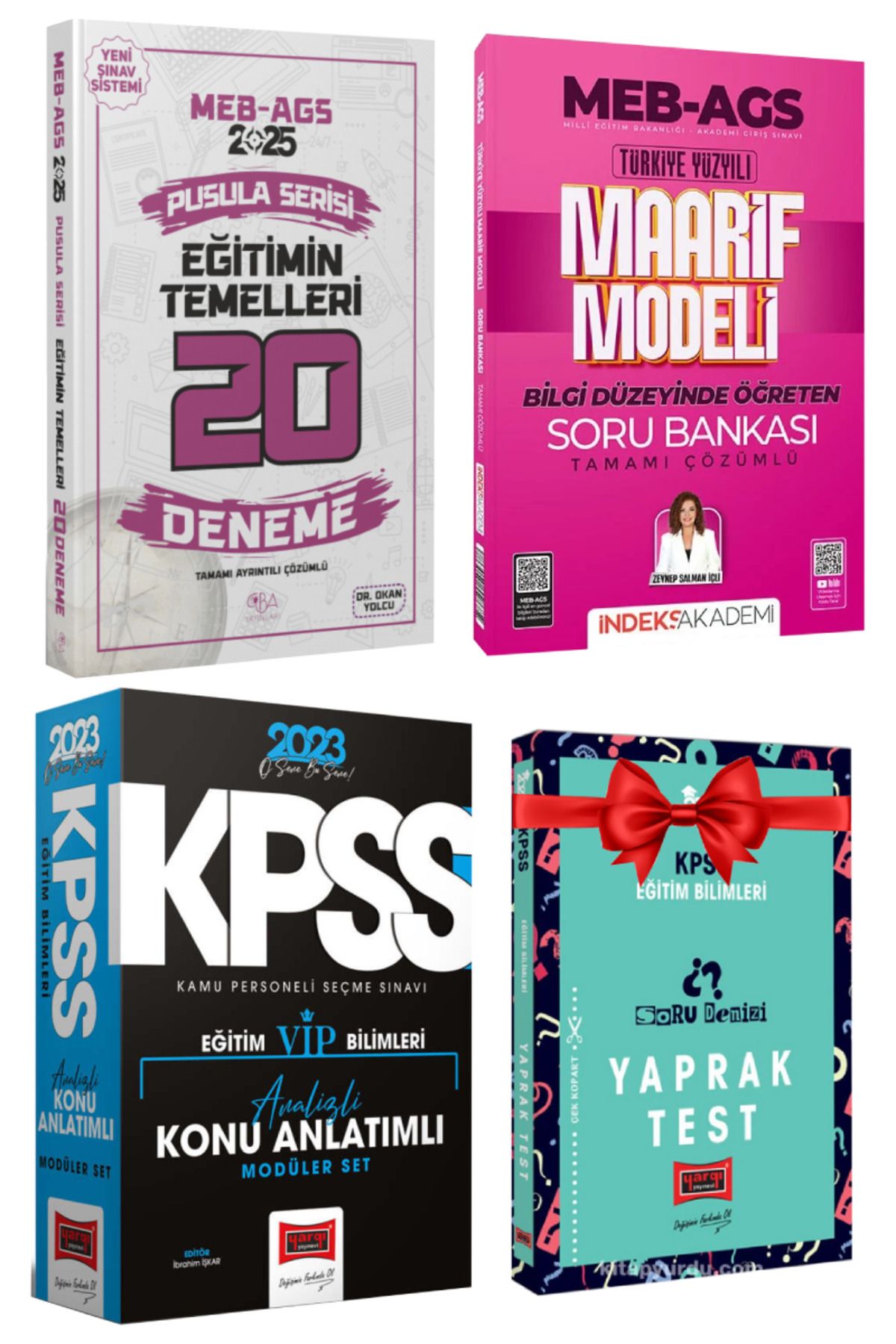 CBA Akademi 2025 MEB-AGS Eğitimin Temelleri Deneme+Maarif Modeli Soru Bankası+Konu Anlatım Modüler|Zeynep Salman