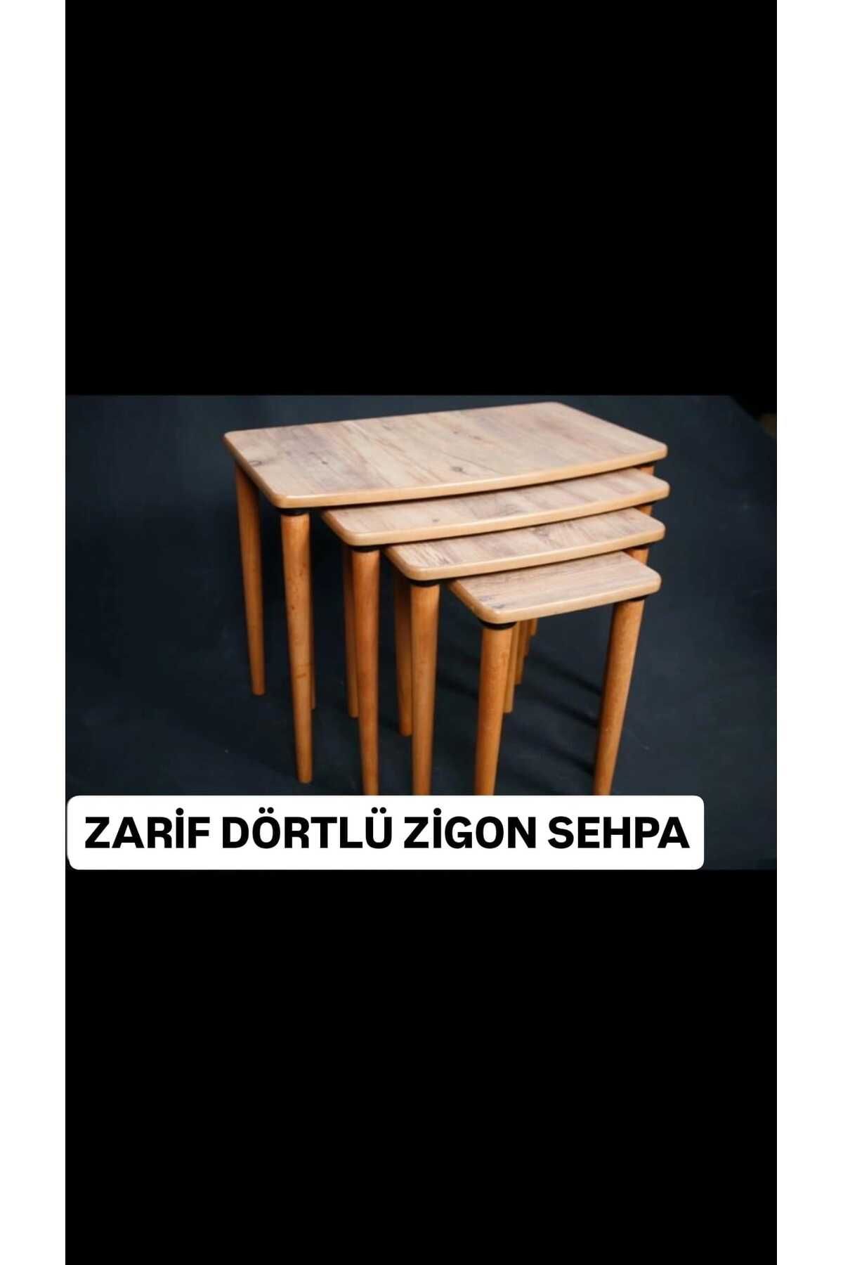 HERMOSO HOME HERMOSO ZARİF 4'LÜ ZİGON SEHPA