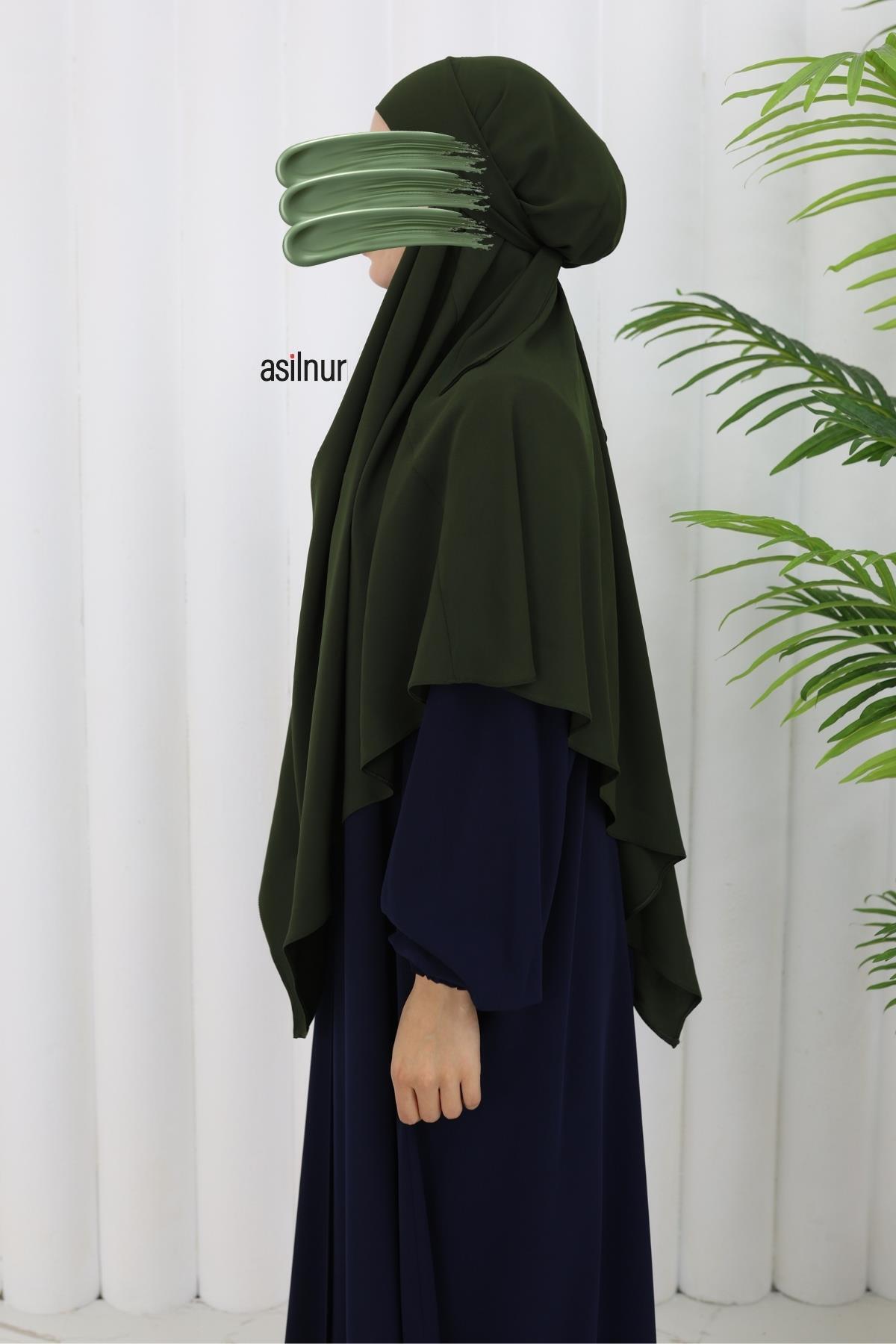 ASİLNUR-Vera Single Layer Soufflé Khaki 2