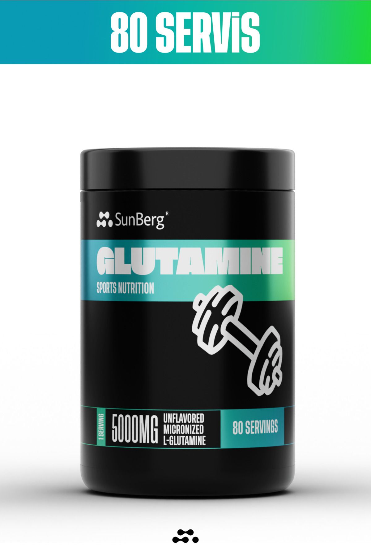 SunBerg Glutamine I Aromasız 400 G - 80 Servis