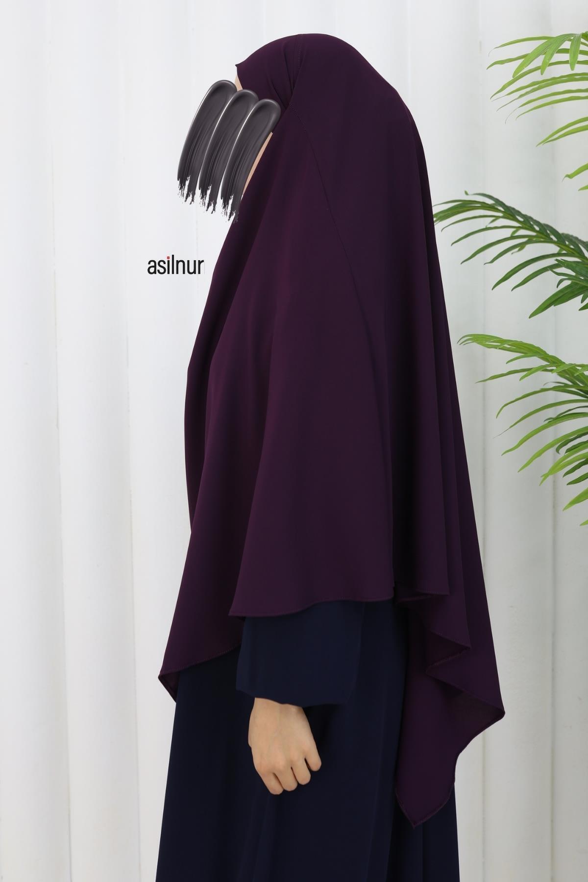 ASİLNUR-Vera Single Layer Soufflé Plum 5