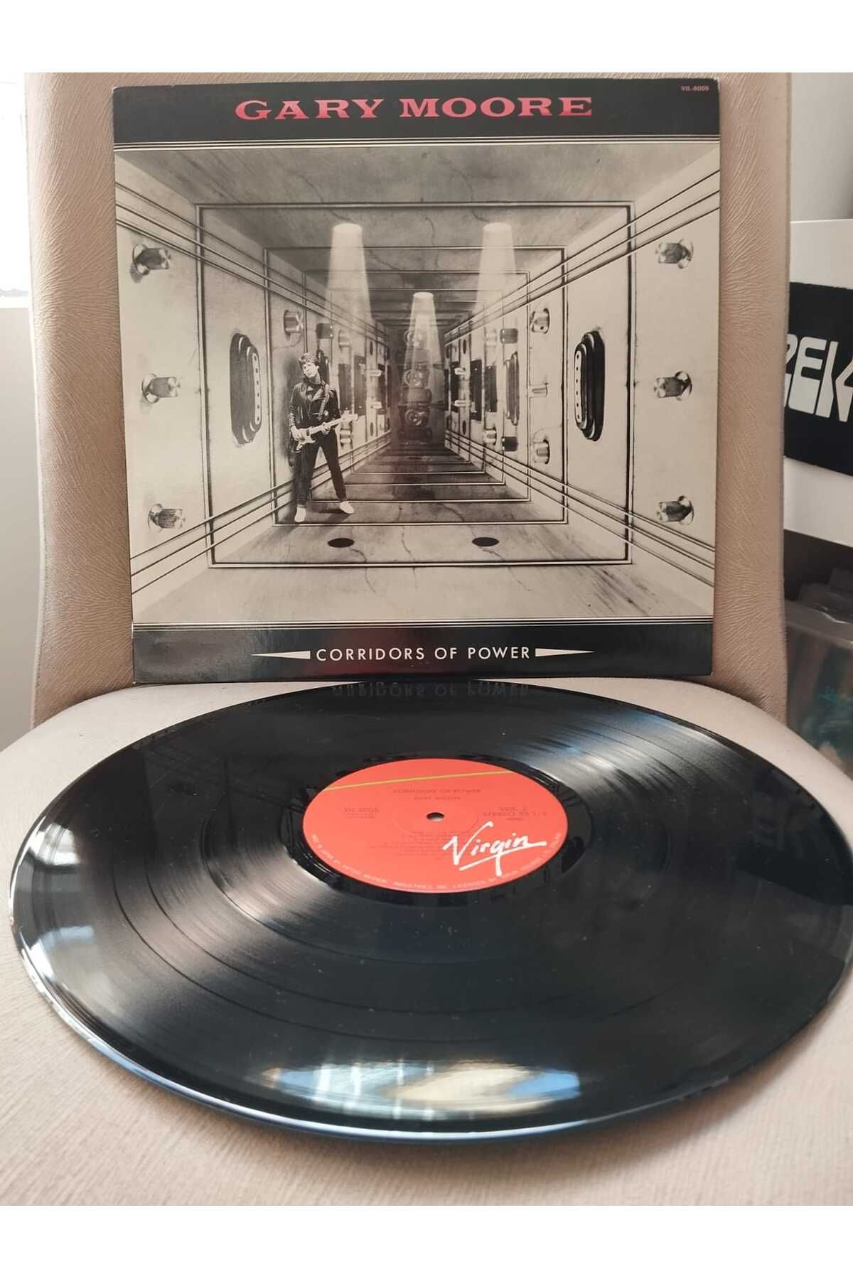 Plakperest GARY MOORE - Corridors of Power - 1982 Japonya Basım 33 lük LP Plak Albüm - Obi’siz-2.EL