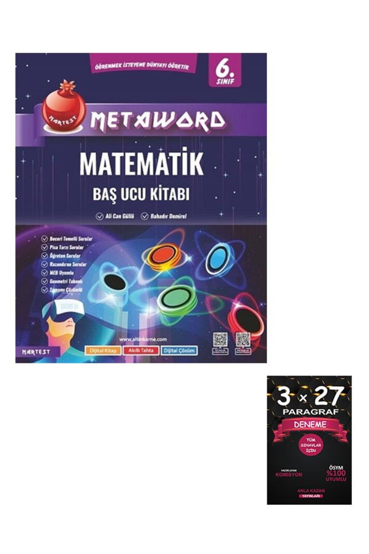 Anla Kazan Yayınları Nartest Yayınları 6. Sınıf Matematik Metaword Baş Ucu Kitabı+AnlaKazan Paragraf