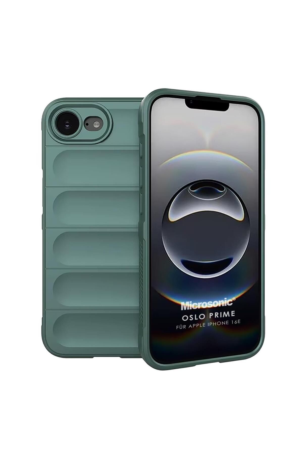 Microsonic Apple iPhone 16e Kılıf Oslo Prime Yeşil