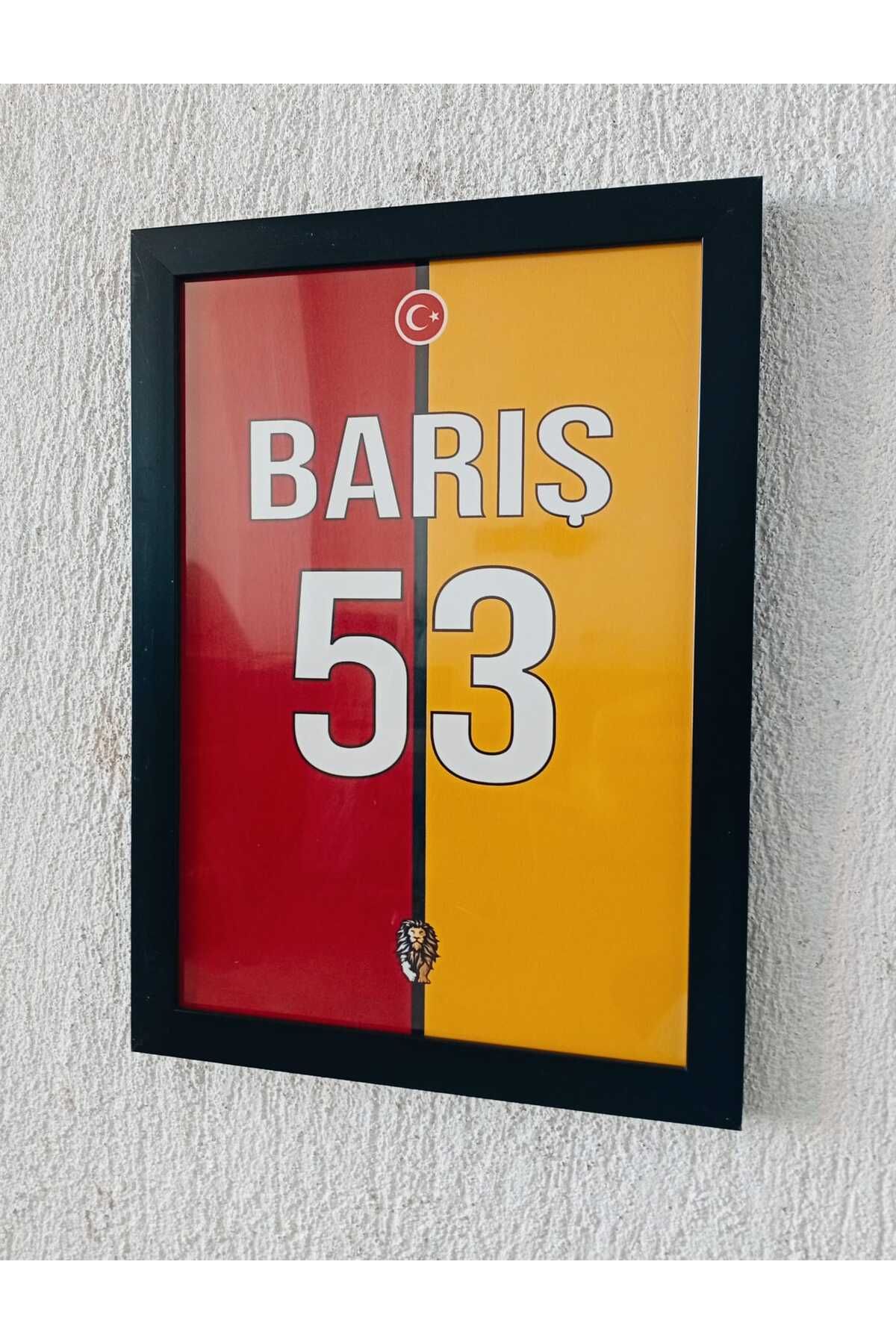 Erdizayn 21x30 cm Barış Alper Forma Tasarımlı Poster Çerçeveli Tablo 1 mm Şeffaf PVC Korumalı