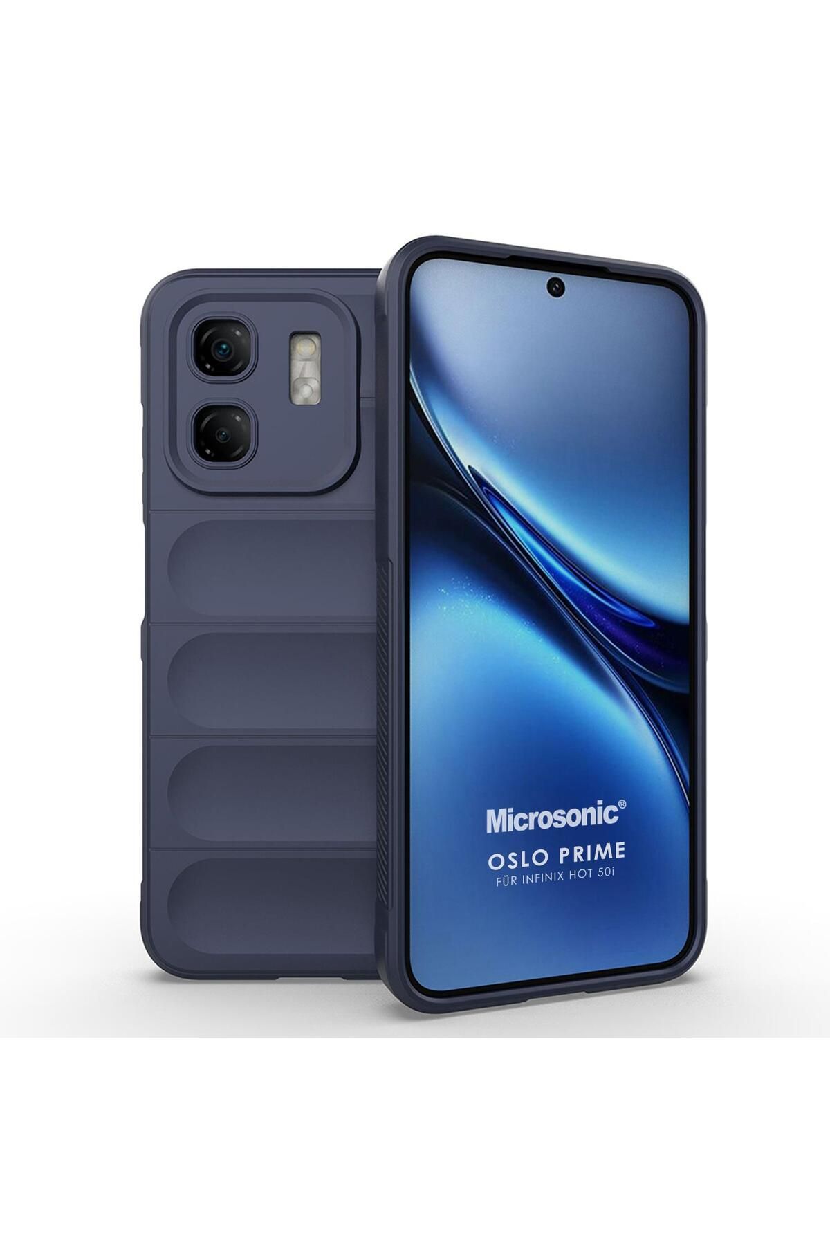 Microsonic Infinix Hot 50i Kılıf Oslo Prime Lacivert