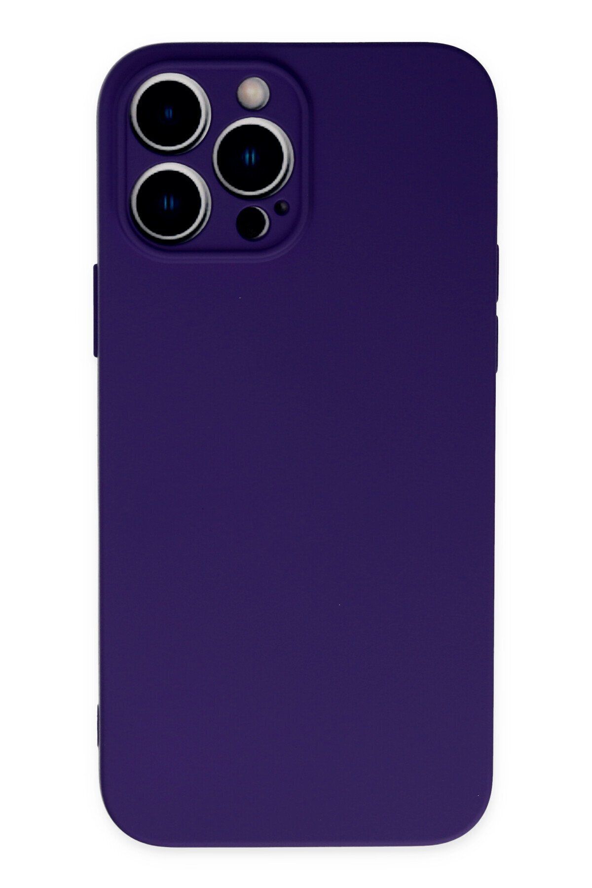 cepmoda iPhone 13 Pro - Uyumlu Cpmd içi kadife Soft-Nano Doku Kapak/Kılıf - MOR