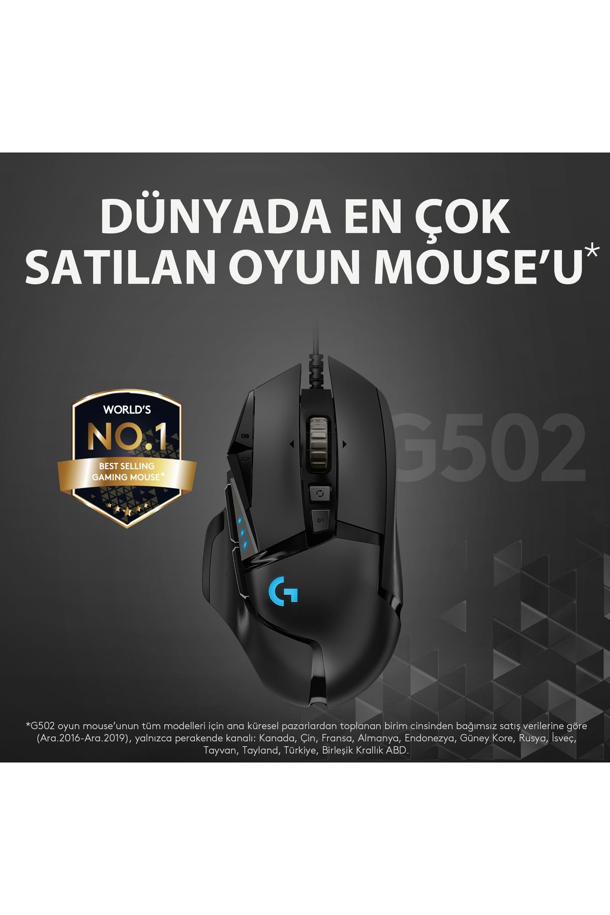 logitech-G502 Hero Rgb 910- 005471   - Wired Gaming Mouse 3