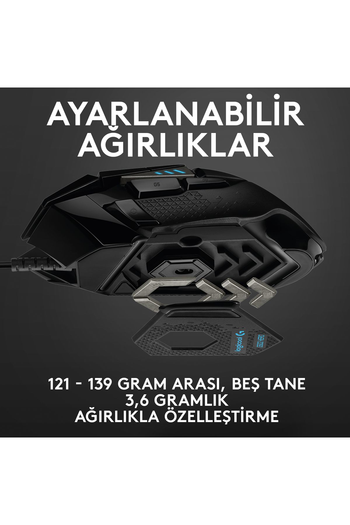logitech-G502 Hero Rgb 910- 005471   - Wired Gaming Mouse 5