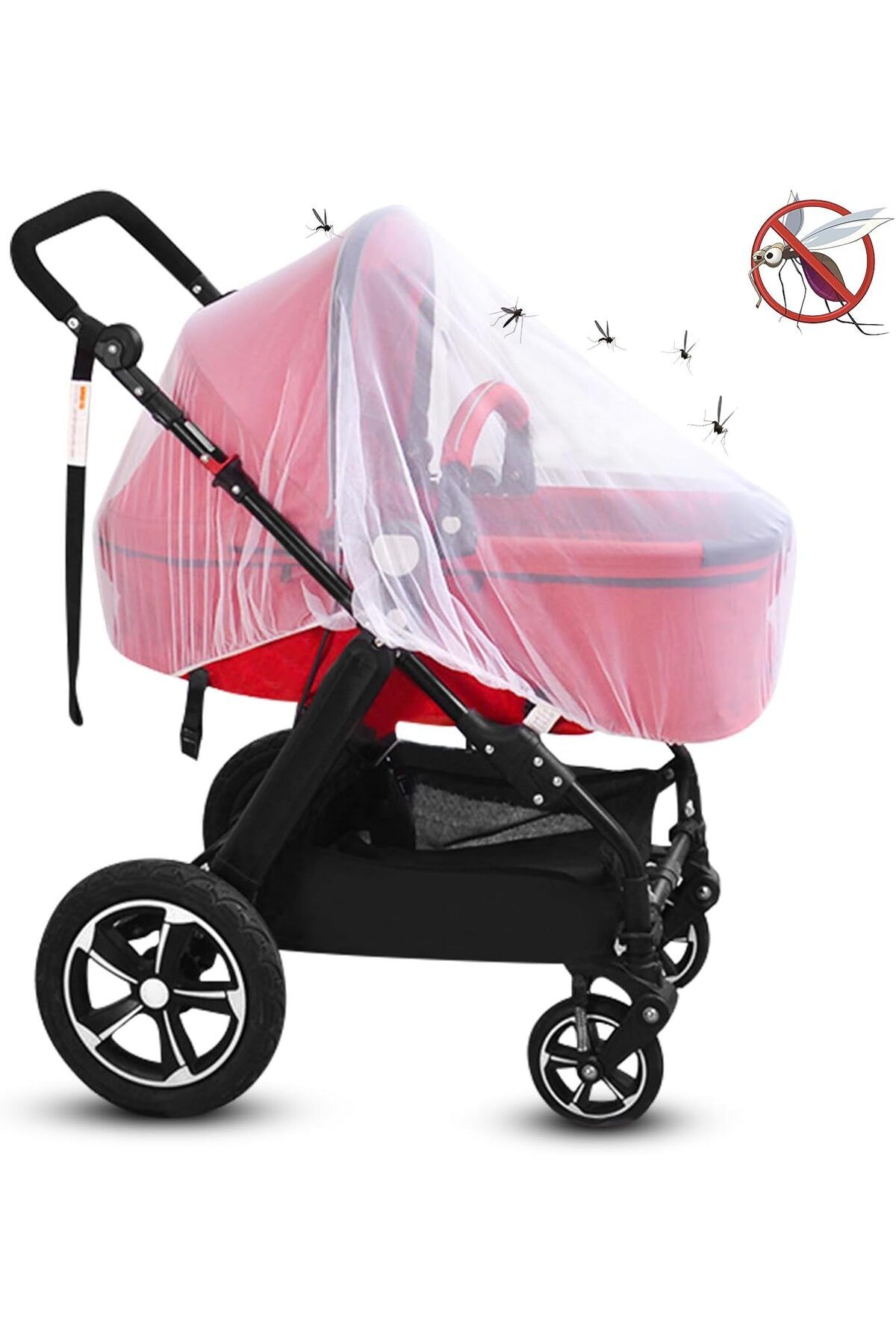 Mobee Bebek Arabası Cibinliği – Mikro Delikli Hava Alan, Sivrisinek Koruyucu 100×80×80 cm