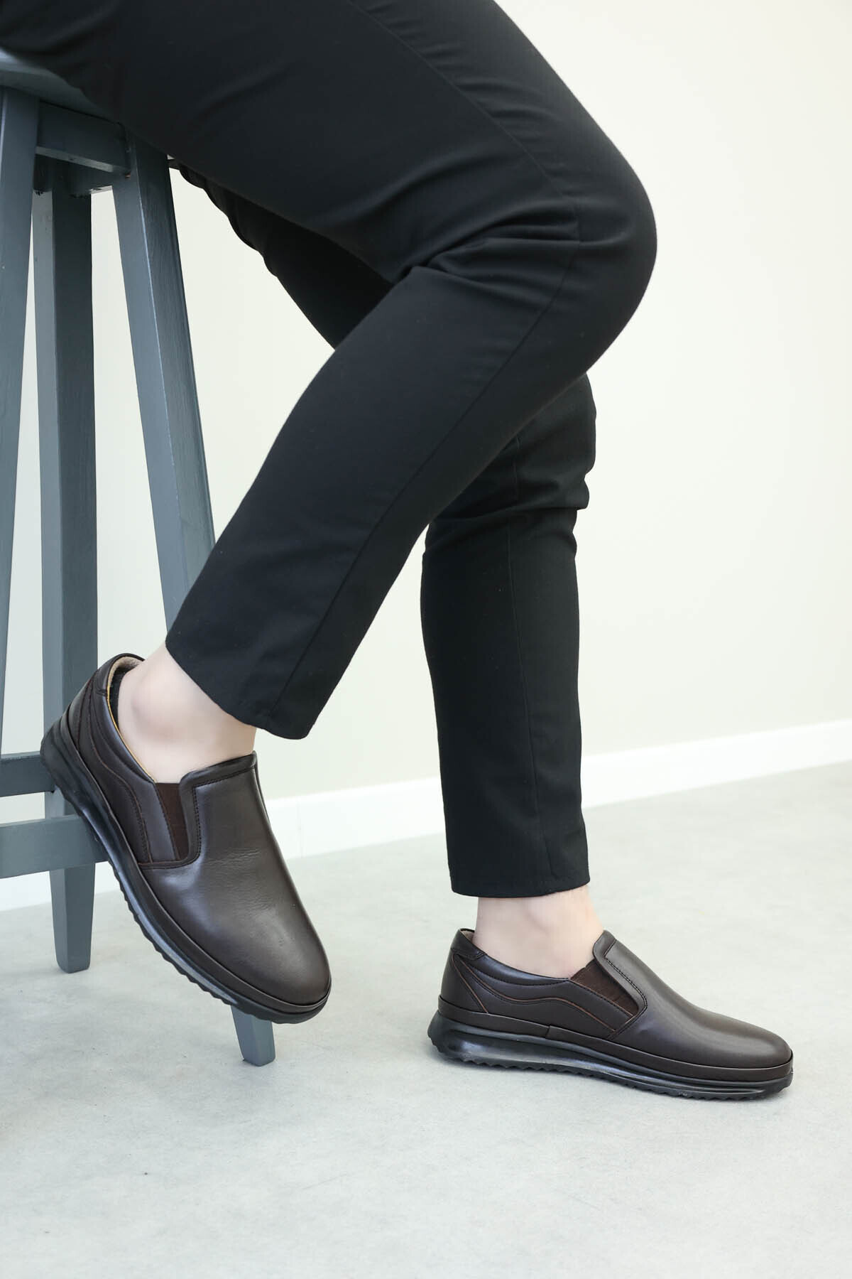 FAST STEP-Μοντέλο ανδρικών παπουτσιών casual από γνήσιο δέρμα: 662maecco 5