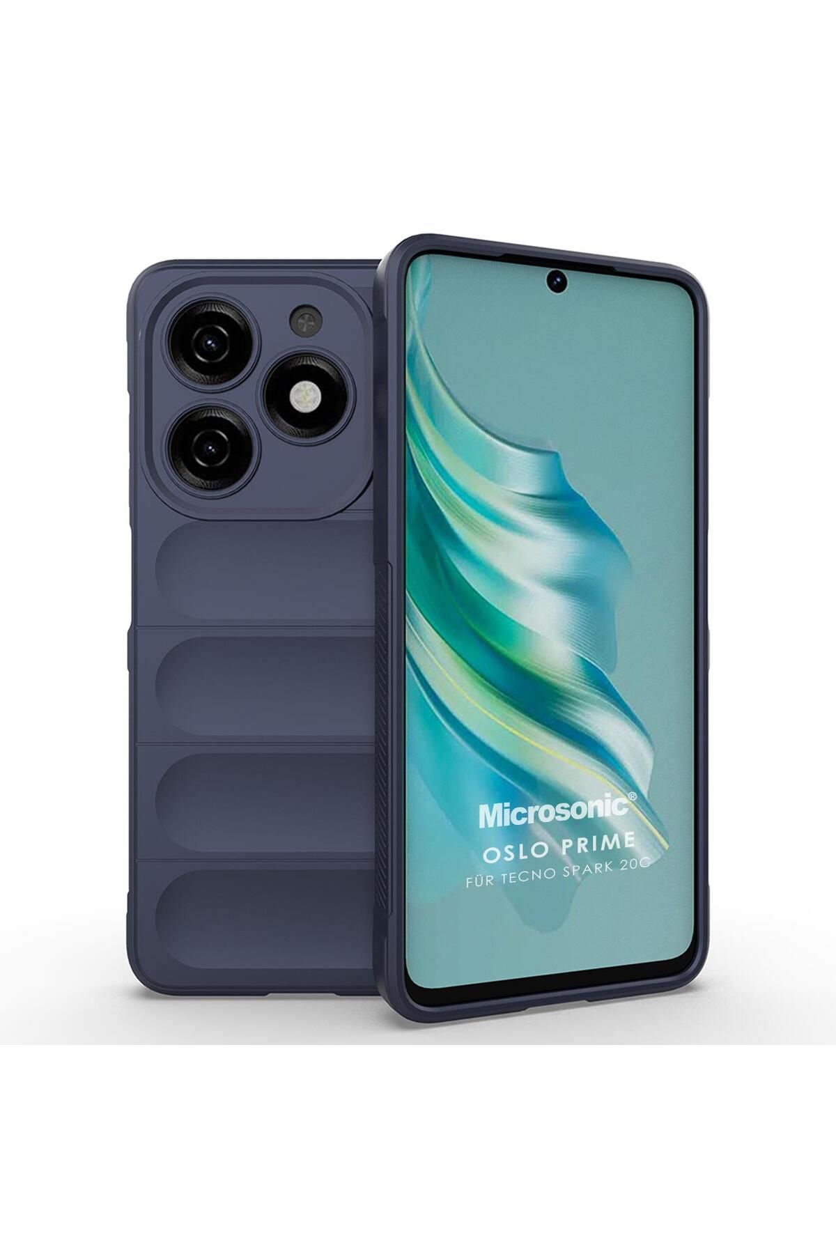 Microsonic TECNO Spark 20 Kılıf Oslo Prime Lacivert