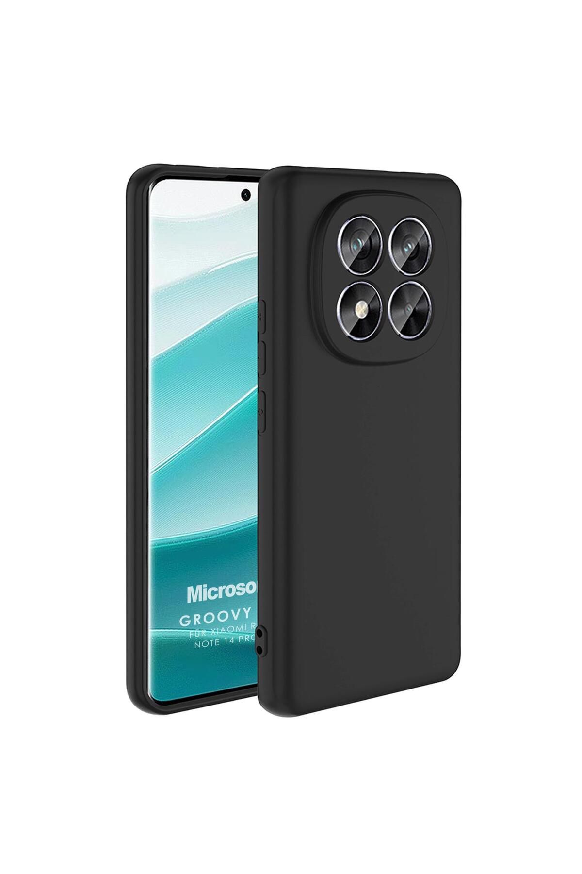 Microsonic Xiaomi Redmi Note 14 Pro 4G Kılıf Groovy Soft Siyah