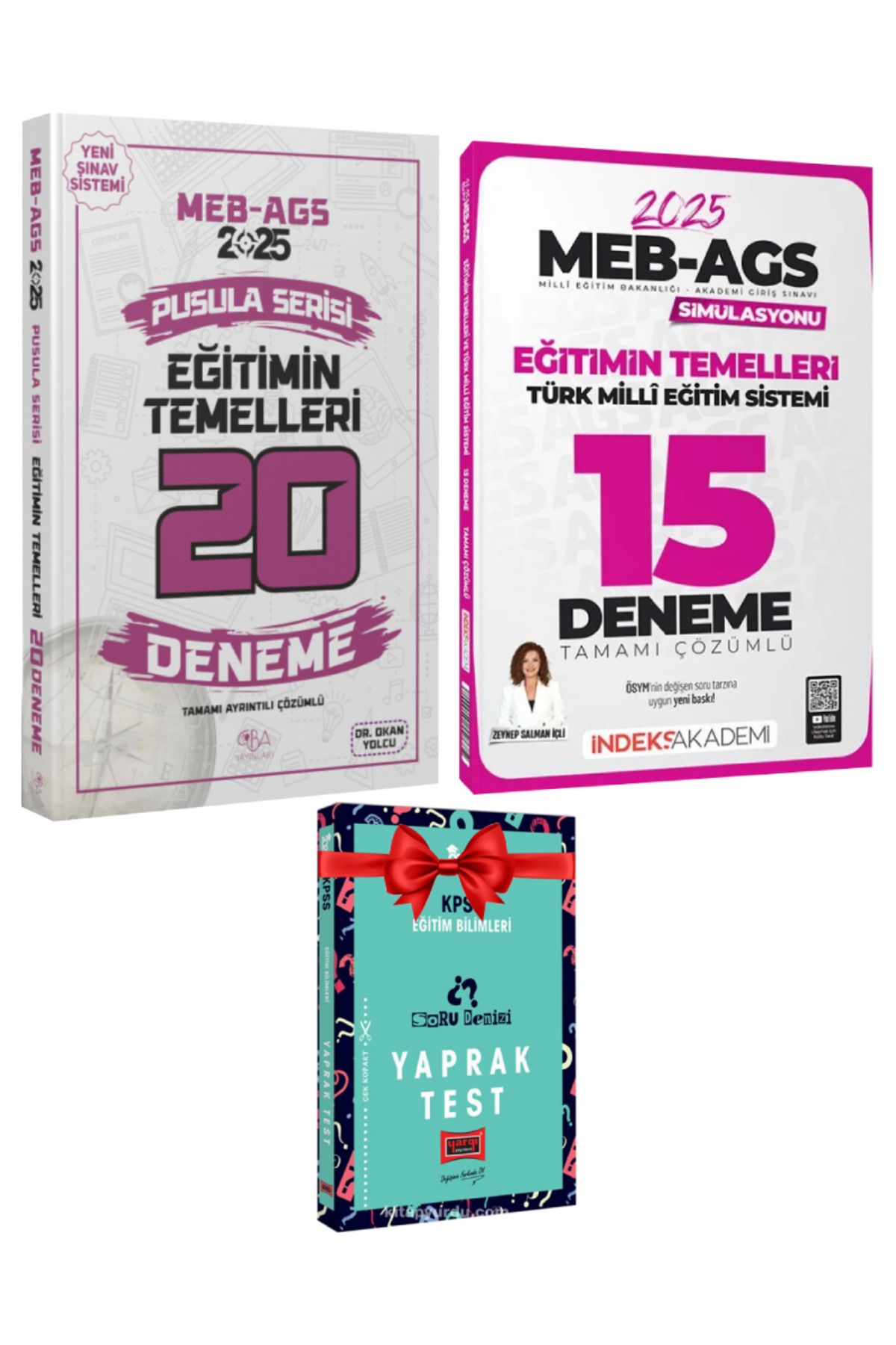 CBA Akademi 2025 MEB-AGS Pusula Serisi Eğitimin Temelleri Deneme Seti+Hediye Yaprak Test | Zeynep Salman İçli