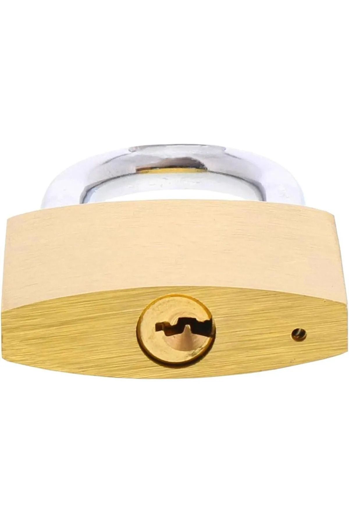 ODTA-Long Hook Padlock Yellow 32 mm 2 Key Ring Door Crate Box Lock Lock 2