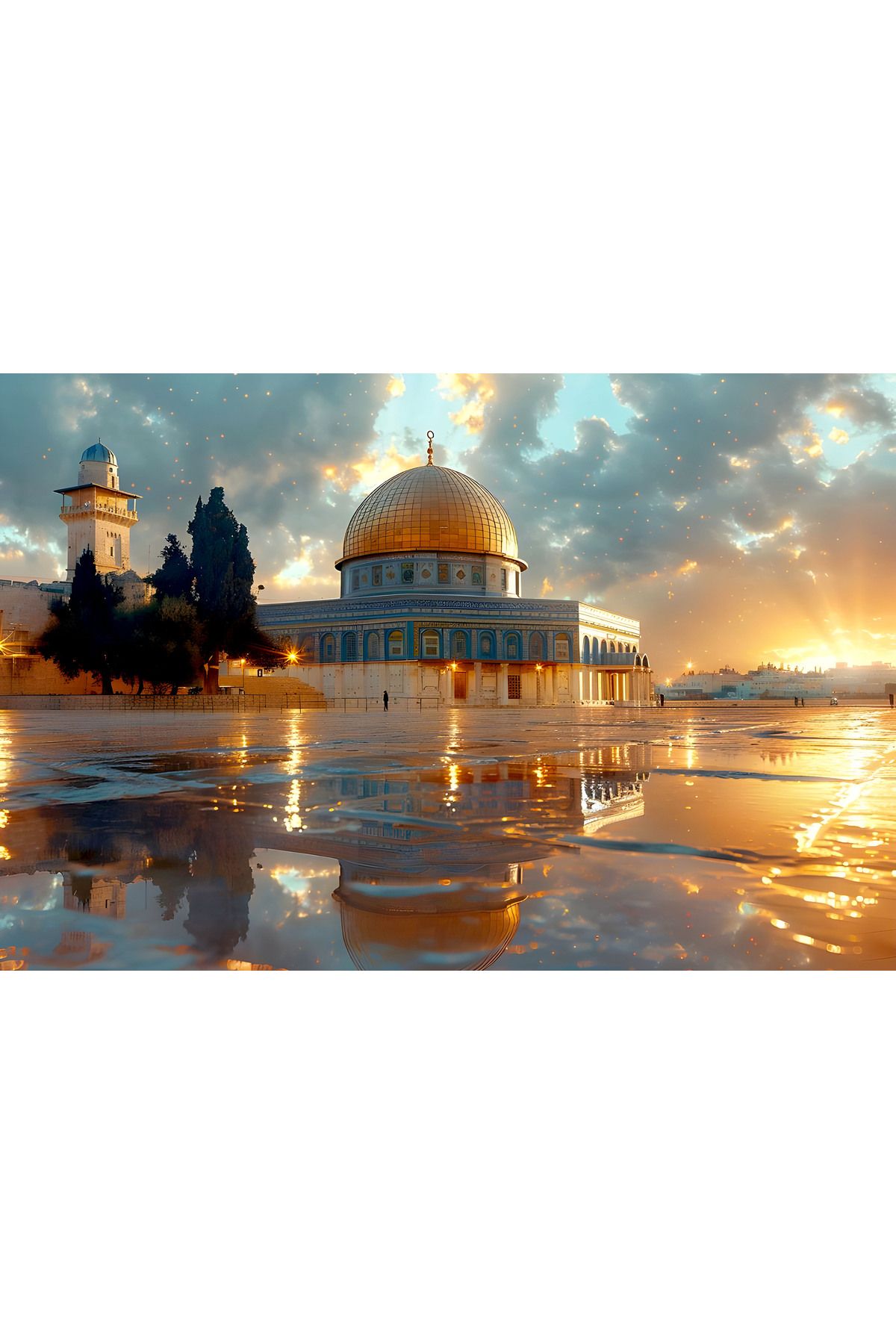 Aden DEKORATİF DİNİ MESCİD-İ AKSA KANVAS TABLO