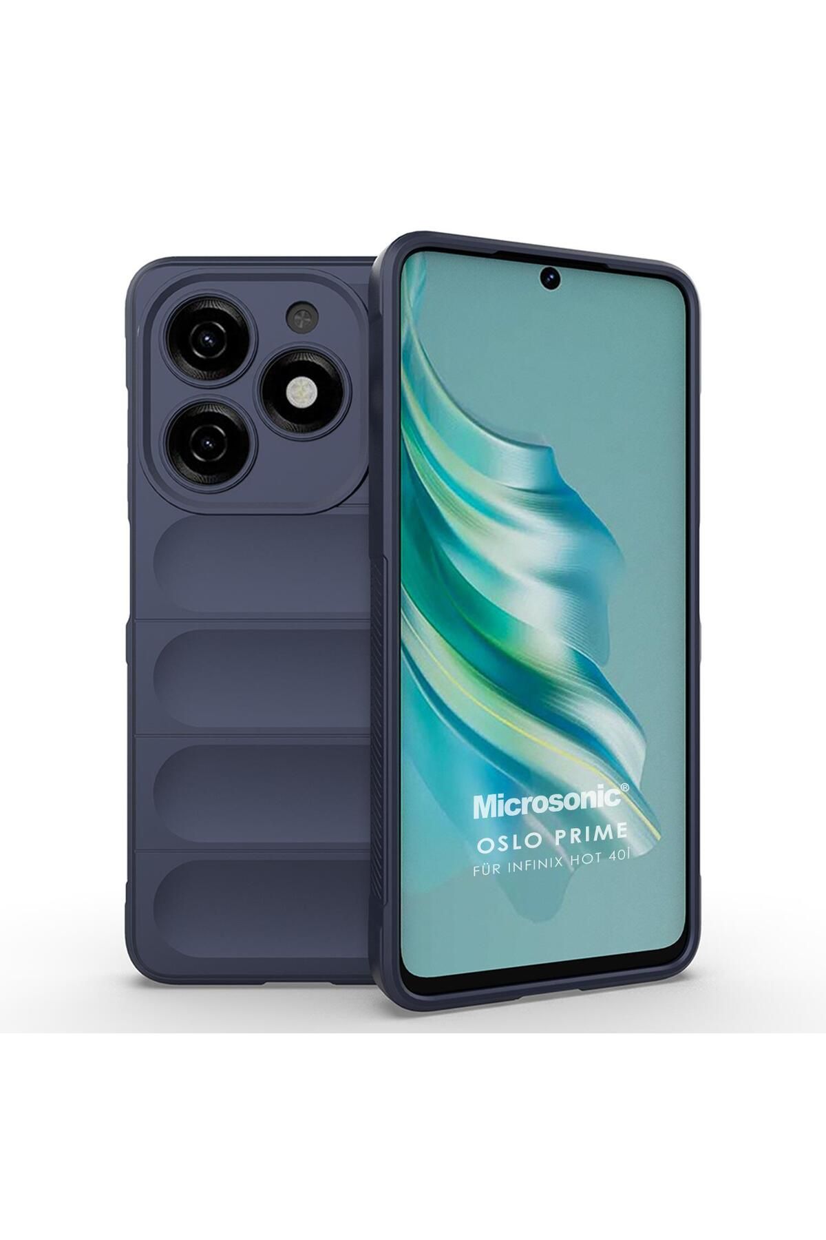Microsonic Infinix Hot 40i Kılıf Oslo Prime Lacivert