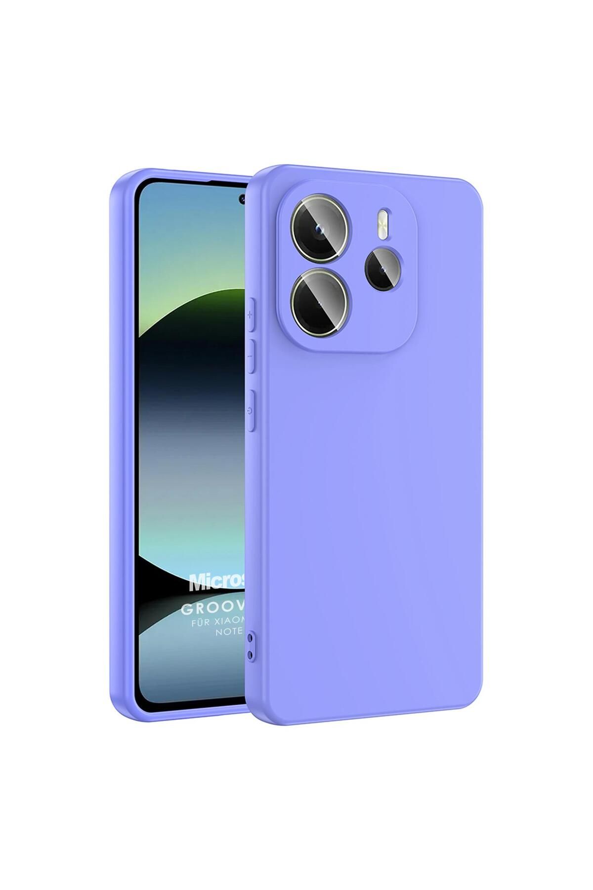 Microsonic Xiaomi Redmi Note 14 4G Kılıf Groovy Soft Lila