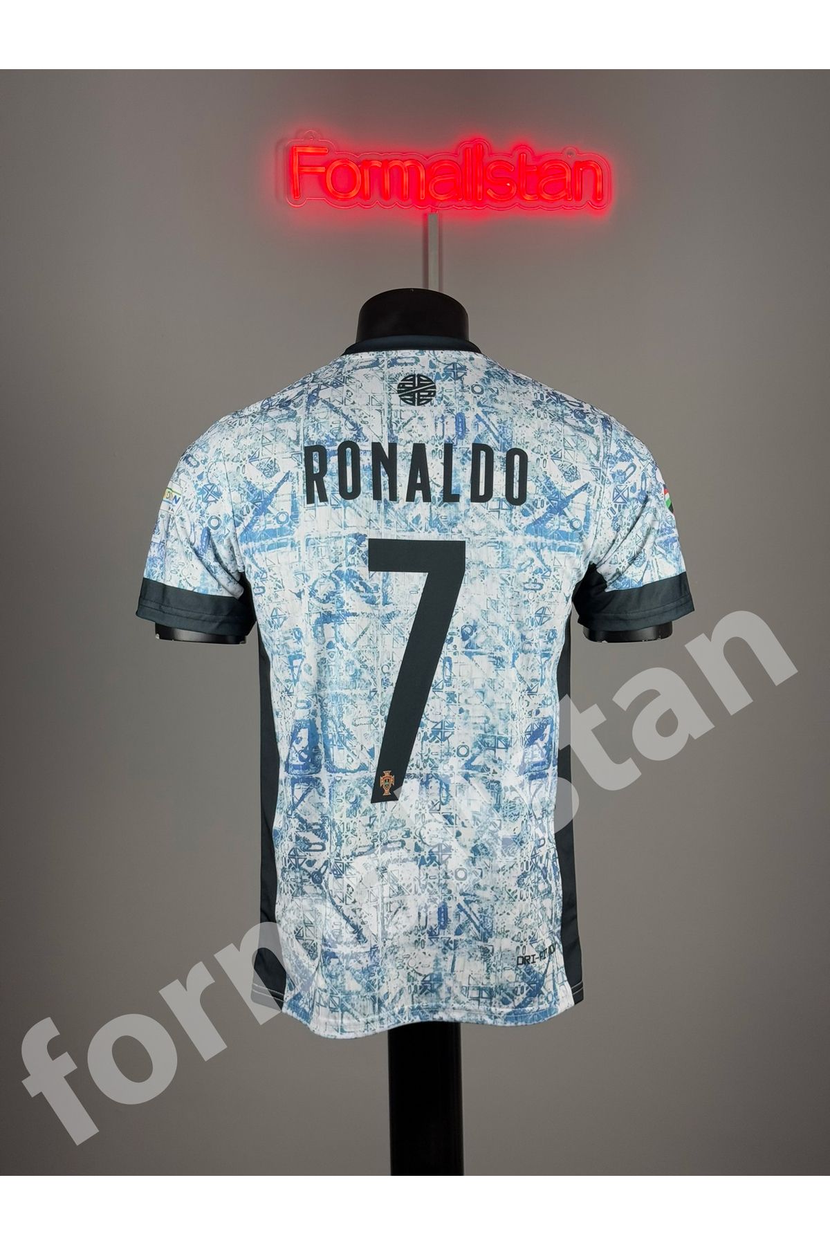 Quaxram Portekiz Ronaldo Futbol Forması - BLUE