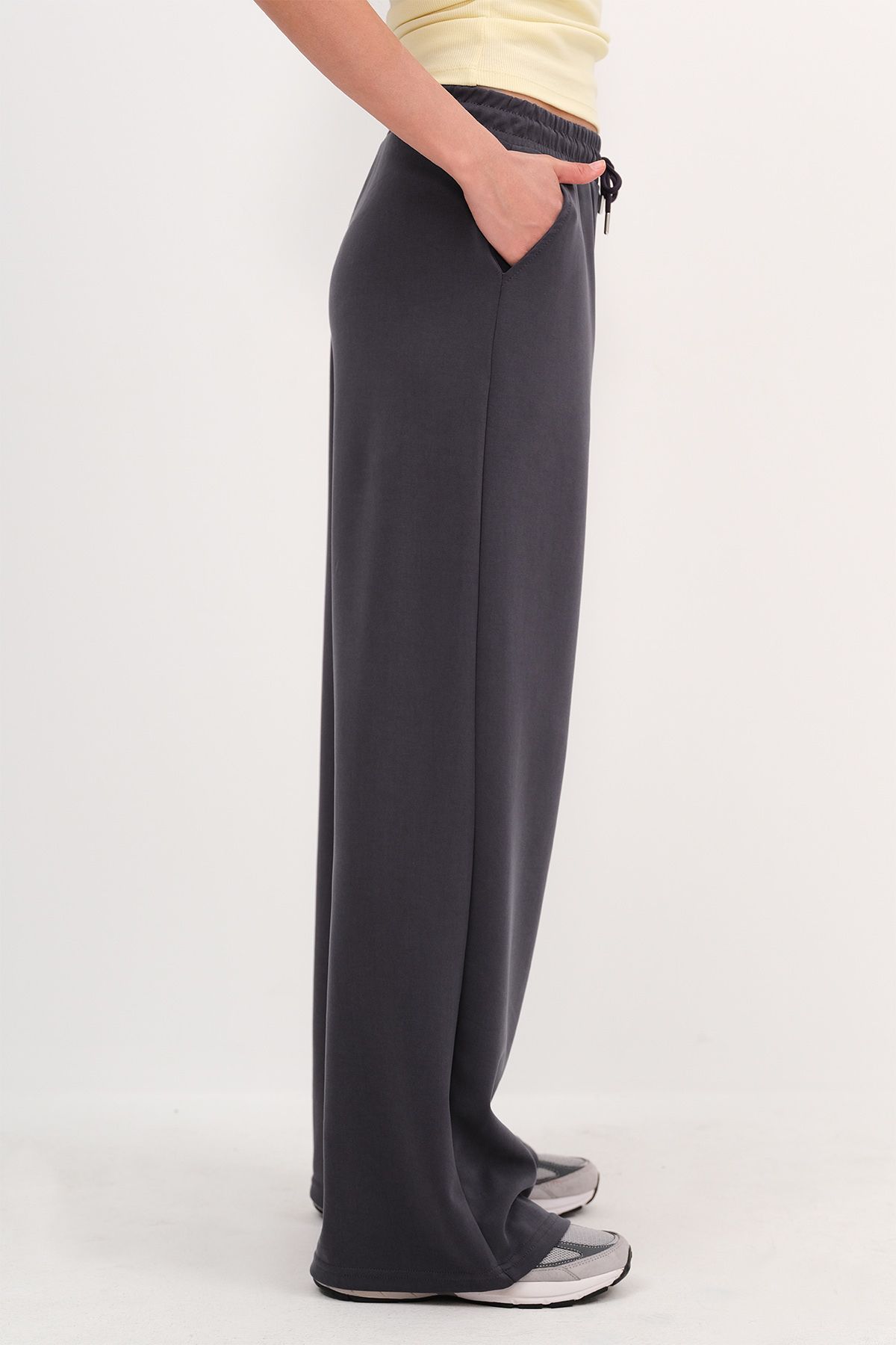 Addax-Modal Fabric Elastic Waist Sweatpants - EŞF11053-K5 4