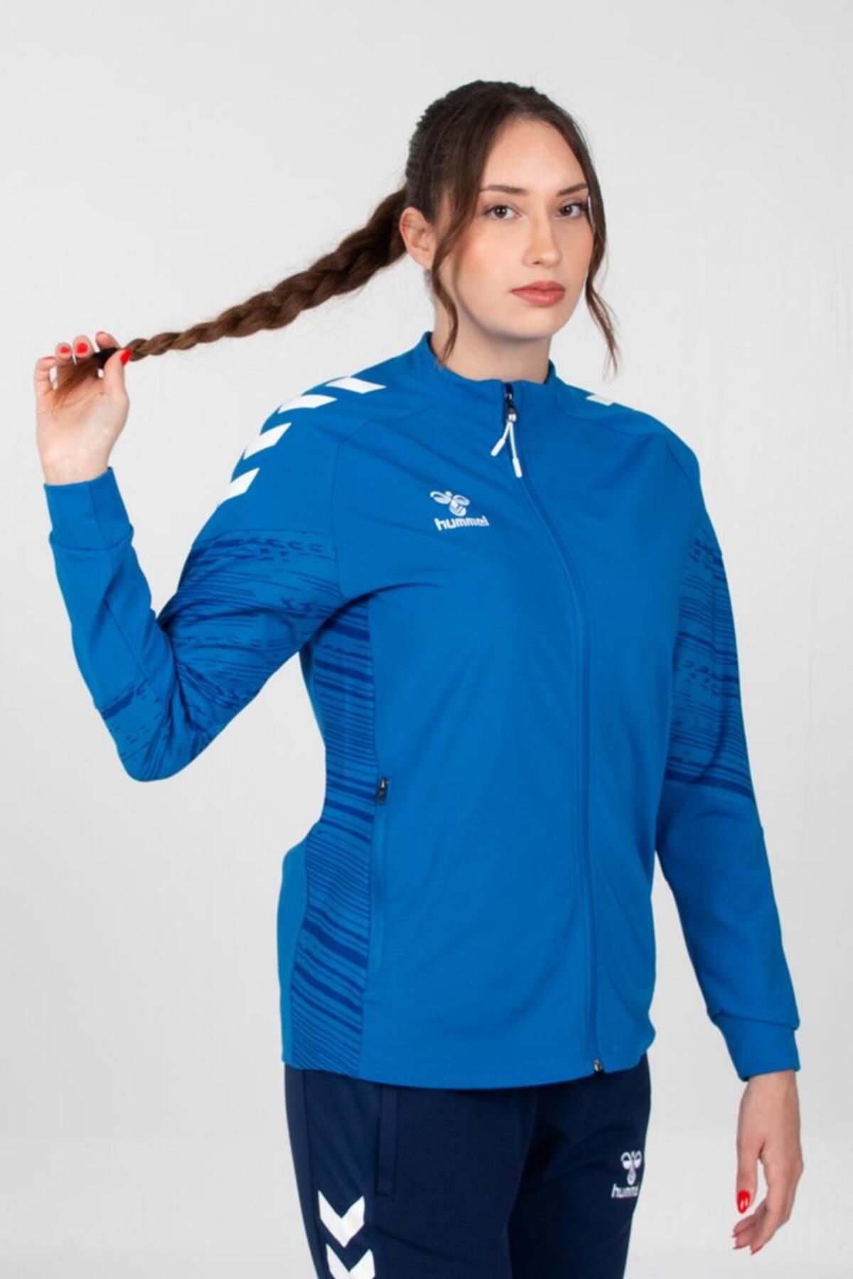 hummel Line Kamp Eşofman Üstü Mavi