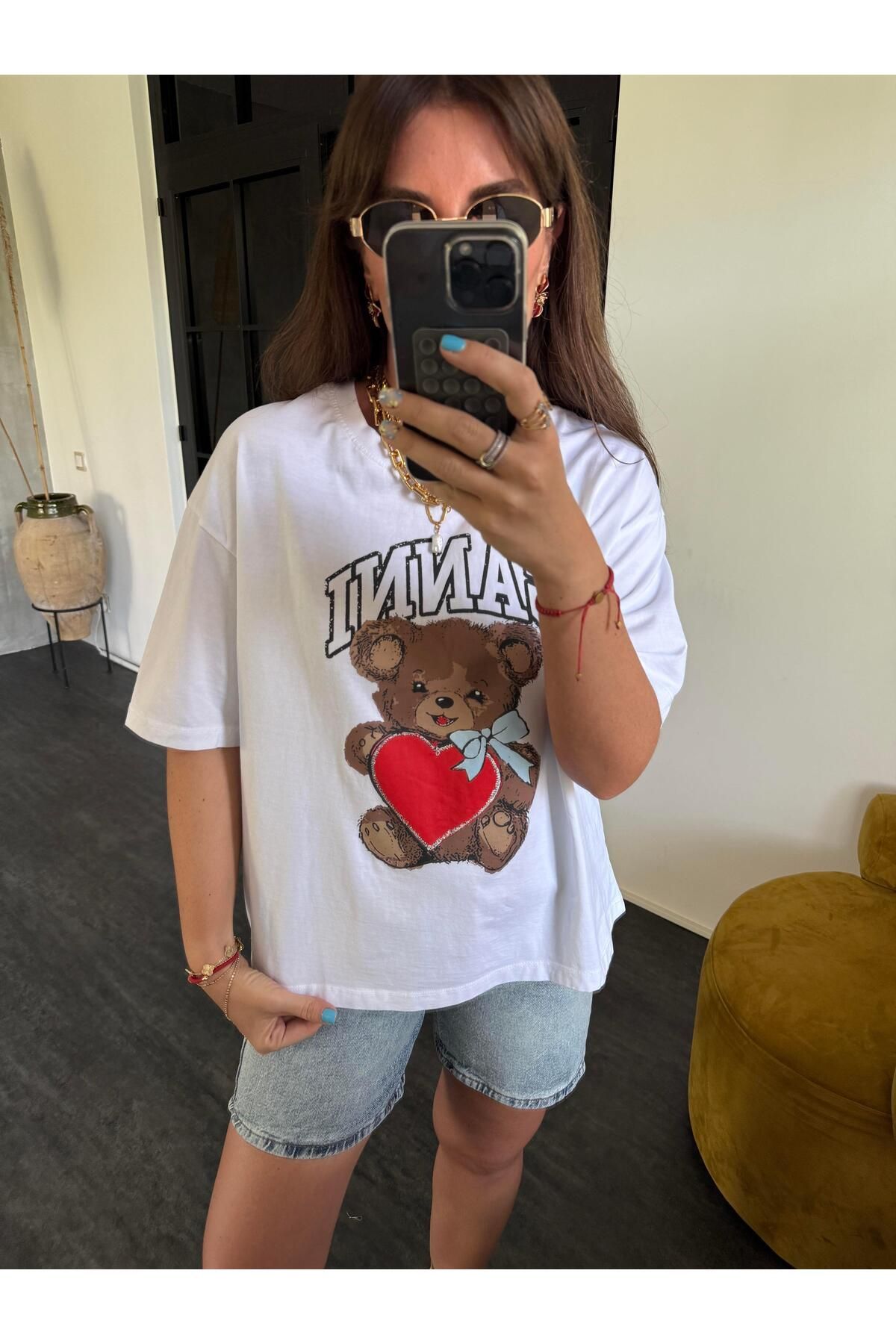 begum mayda Orijinal Marka , Ayıcıklı T-shirt