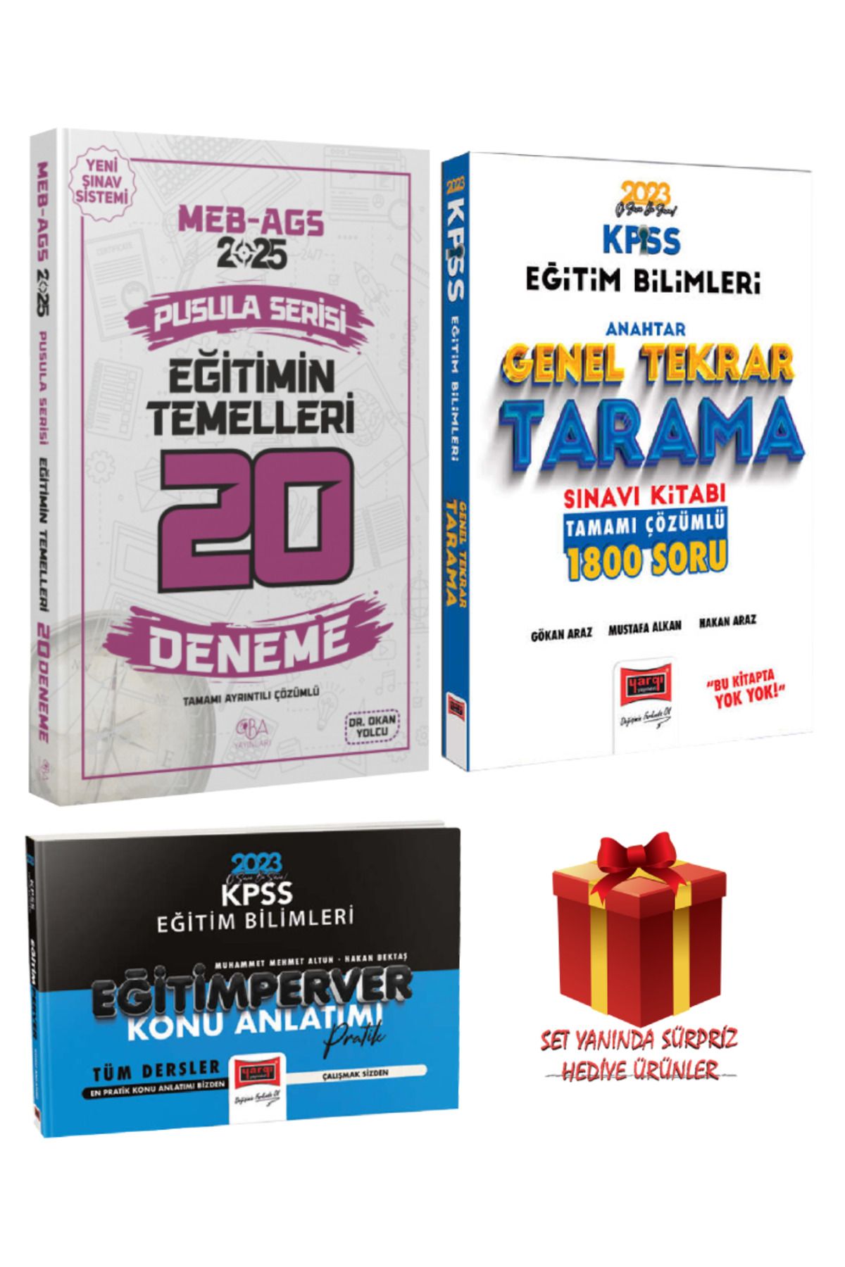 CBA Akademi 2025 MEB-AGS Eğitimin Temelleri Deneme+Genel Tekrar Tarama Sınavı Kitabı+Eğitimperver Konu Anlatımı