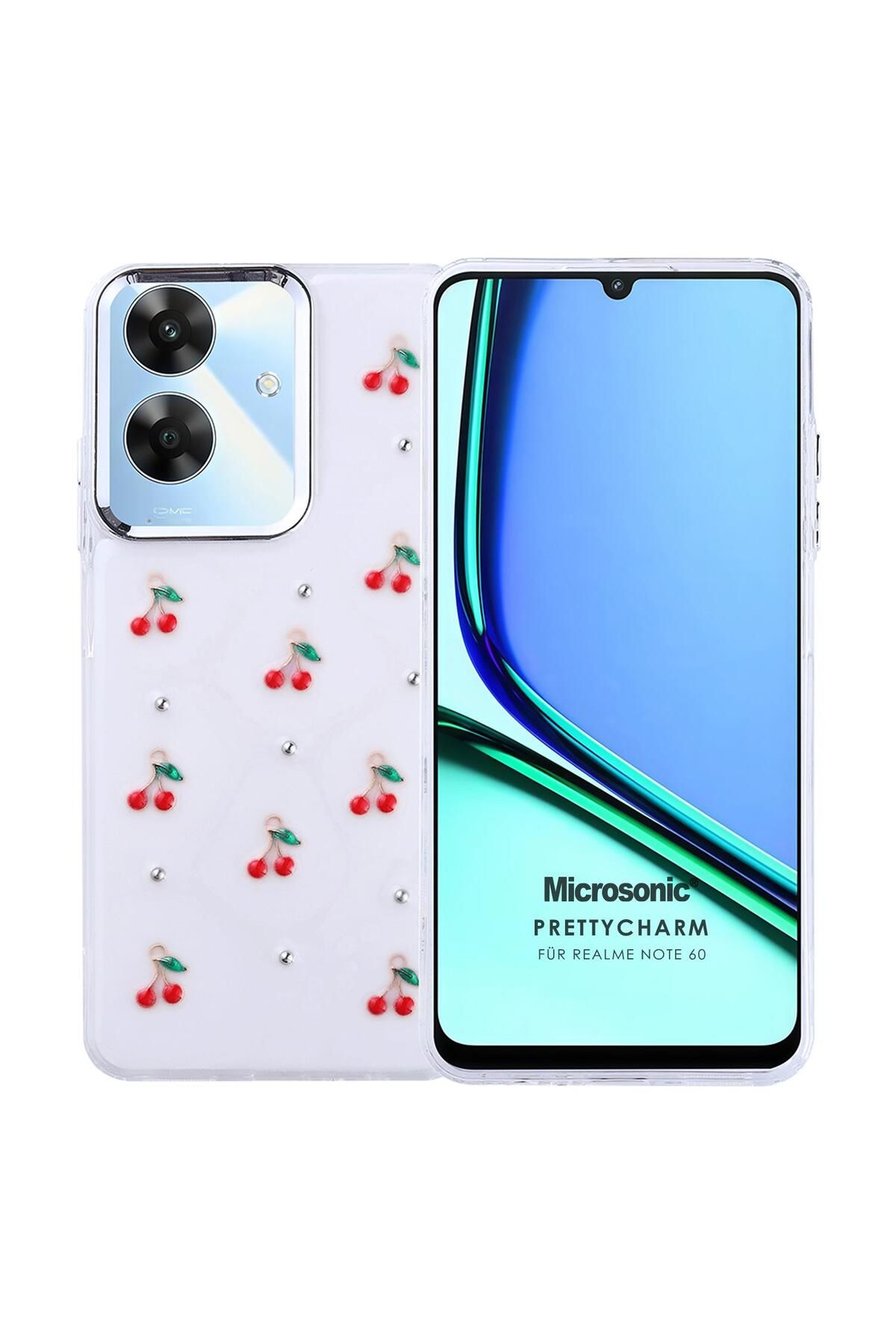 Microsonic Realme Note 60 Kılıf PrettyCharm Cherry