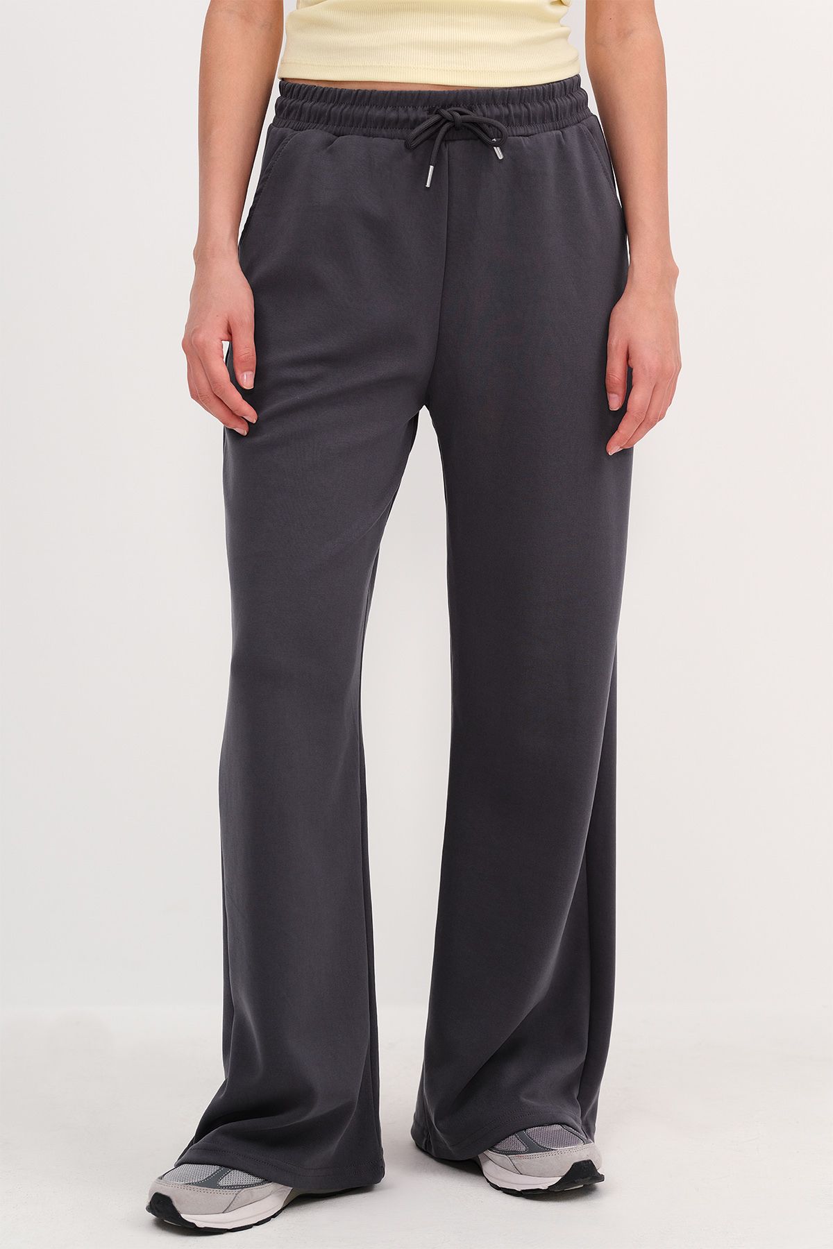 Addax-Modal Fabric Elastic Waist Sweatpants - EŞF11053-K5 2