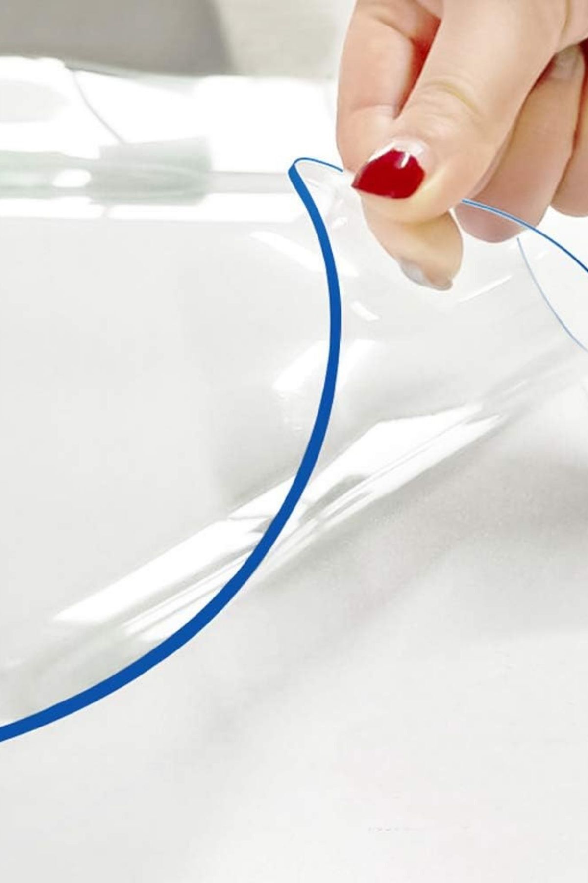 decorekor Decorecor 1.4 Mm Net Kalınlık Şeffaf Kalın PVC Masa Koruyucu Mika Masa Örtüsü
