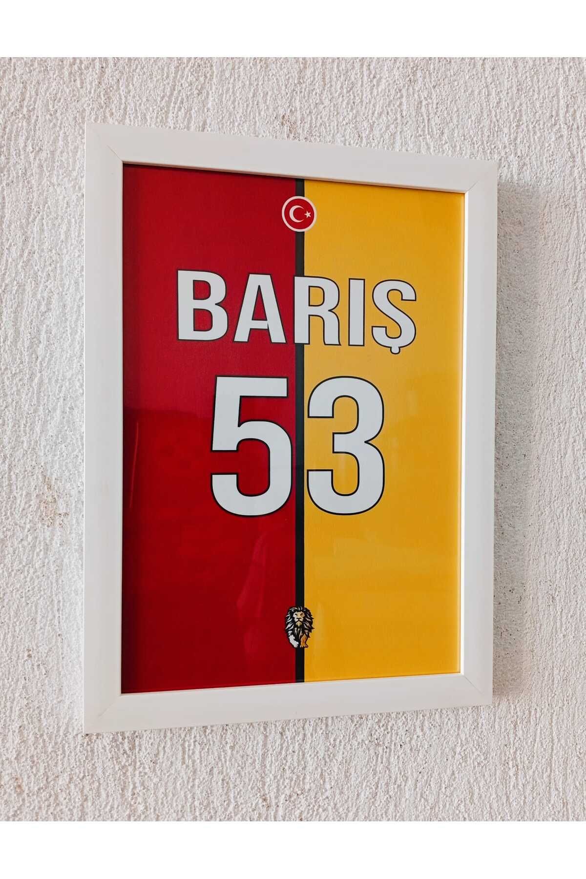 Erdizayn 21x30 cm Barış Alper Forma Tasarımlı Poster Çerçeveli Tablo 1 mm Şeffaf PVC Korumalı