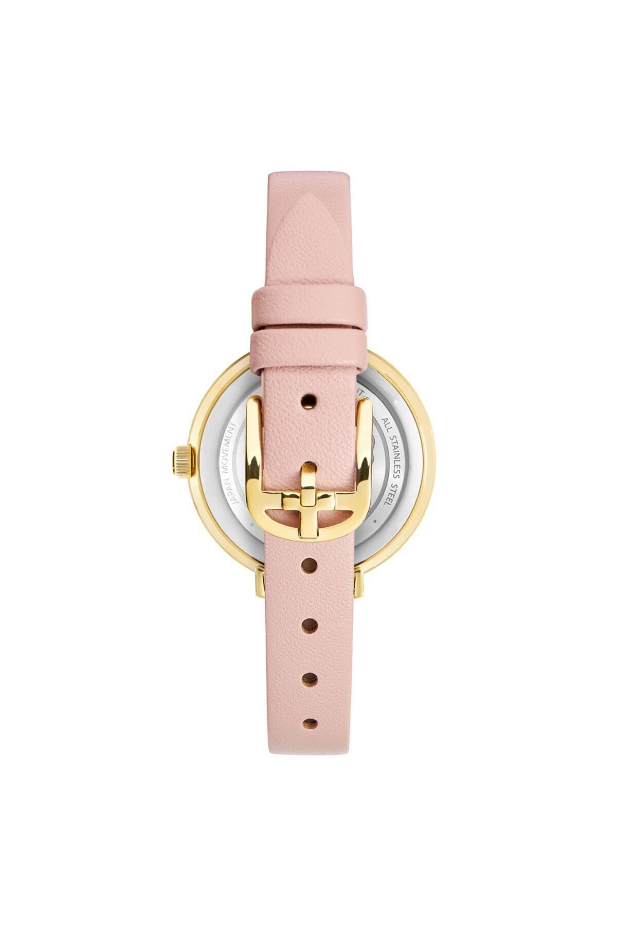 ساعت صورتی زنانه اورجینال Ted Baker
