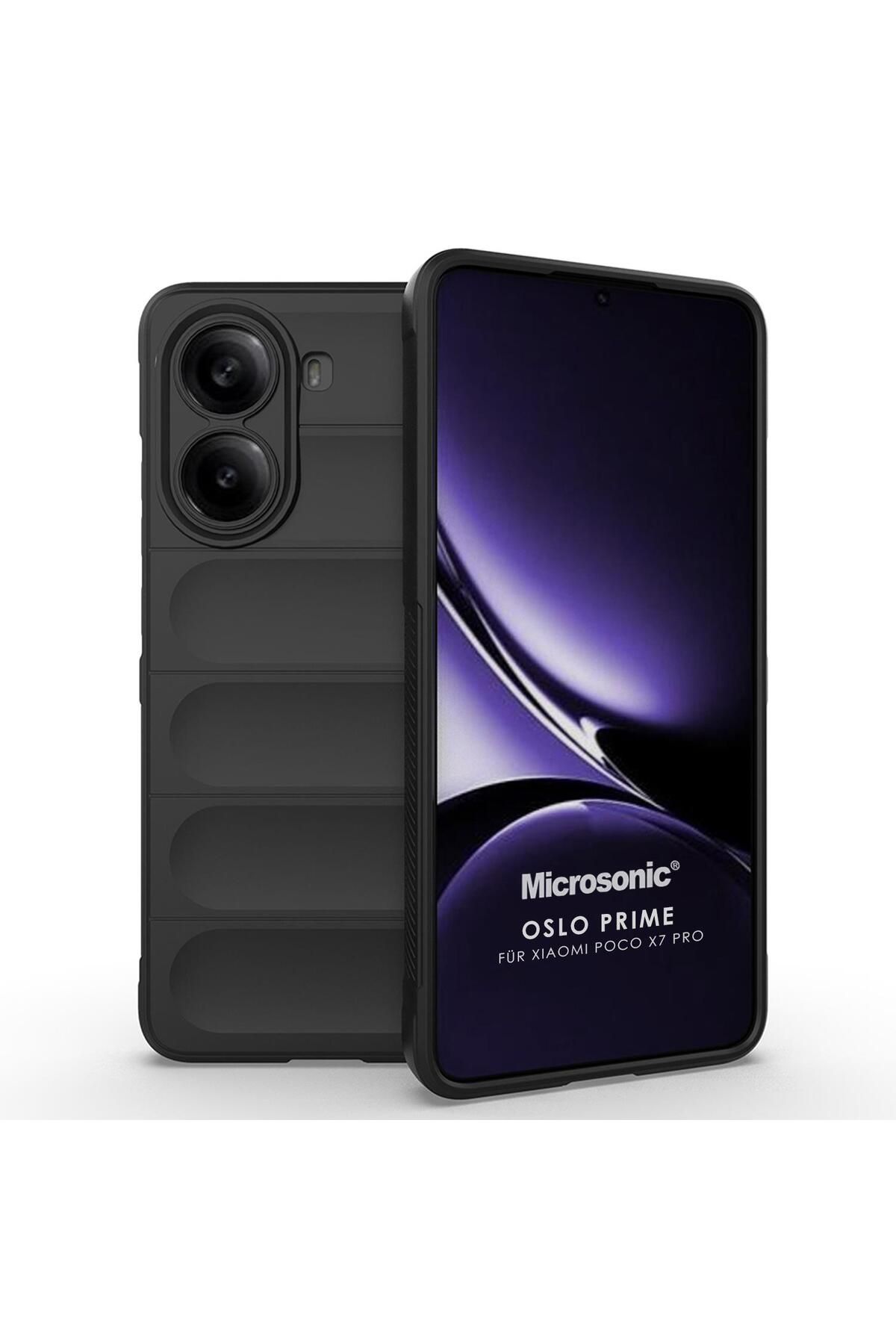 Microsonic Xiaomi Poco X7 Pro Kılıf Oslo Prime Siyah