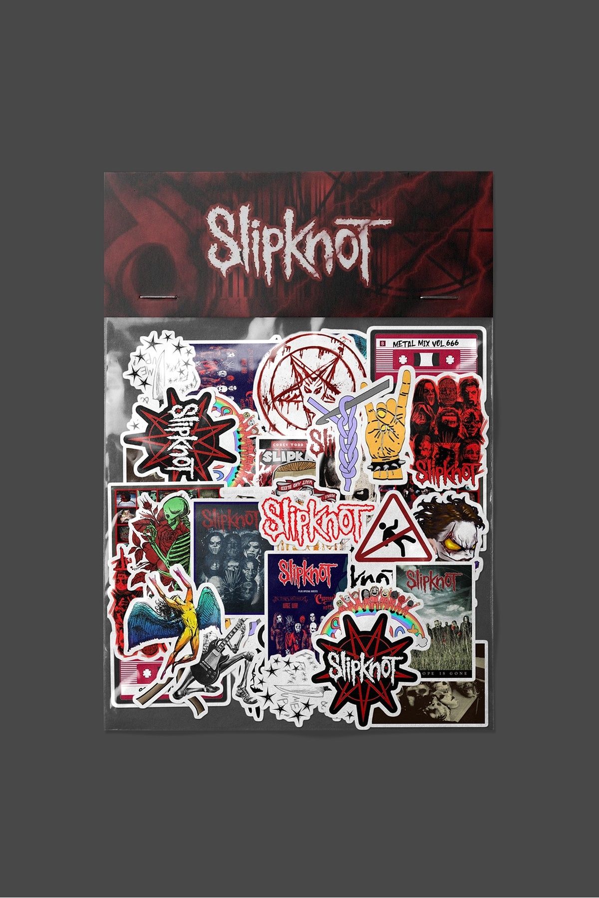 dadi ramba Slipknot Sticker paketi -Bullet Journal- Ajanda -Laptop Etiket Çıkartma