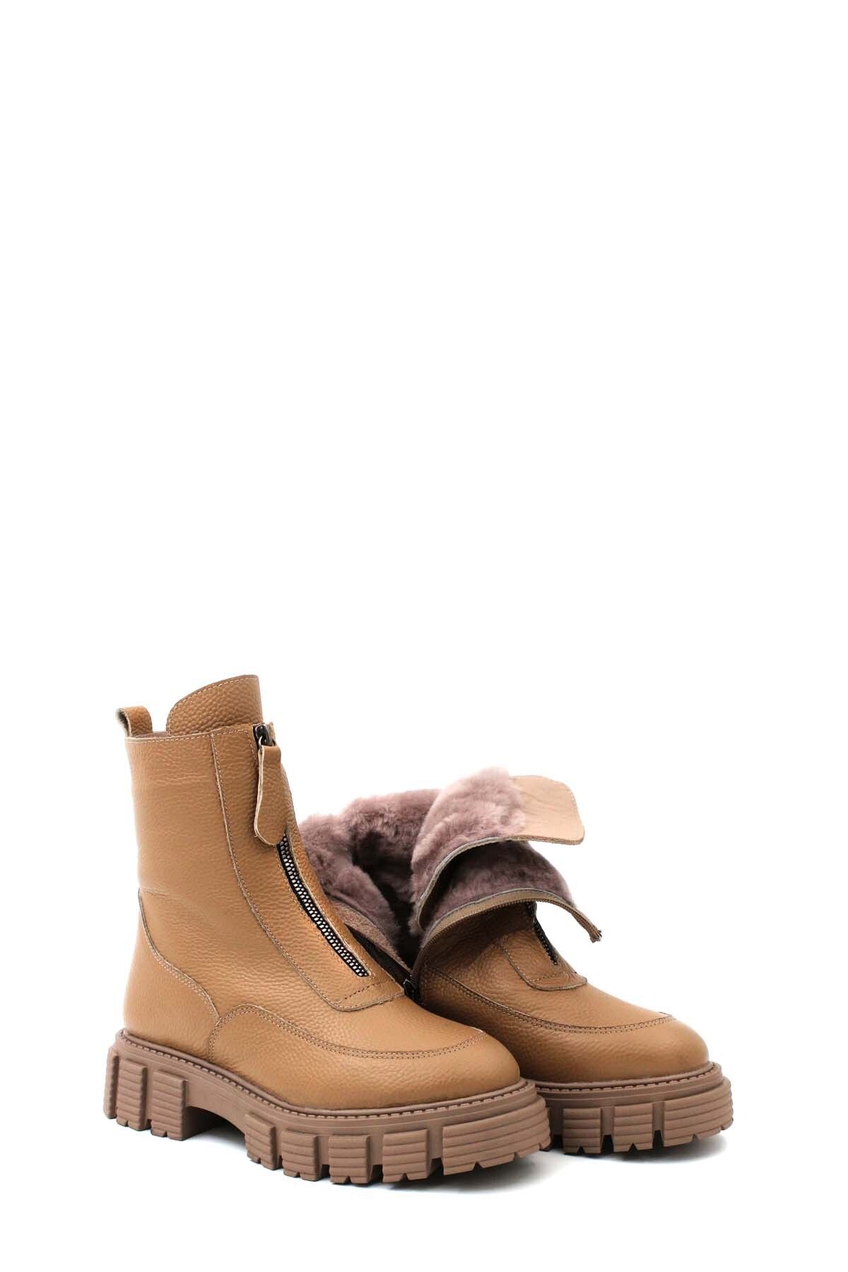 FAST STEP-Cizme clasice de damă din piele naturală și blană 710KZA6003 4