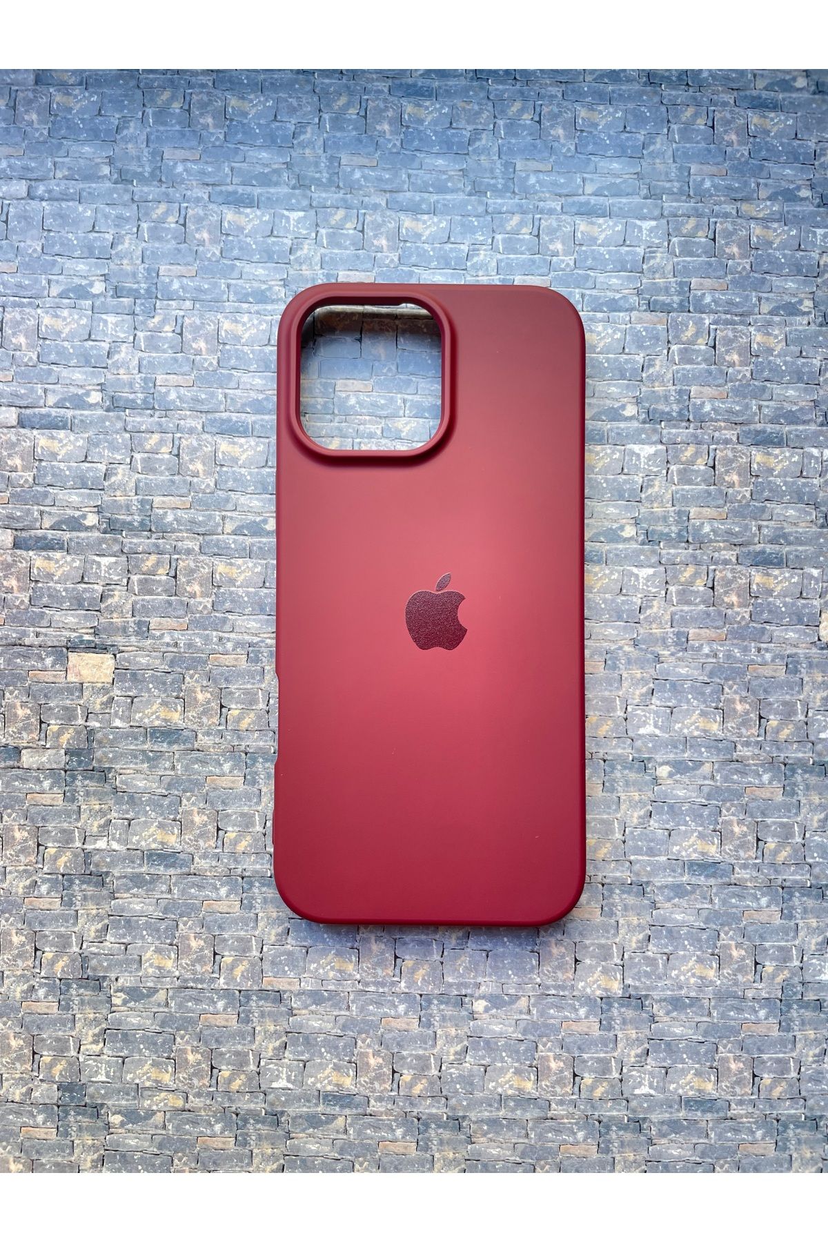 BCNCASE İphone14 PLUS Logolu Telefon Kılıfı Yumuşak Silikon Kauçuk İçi Kadife Ince Kılıf ÇizilmezDayanıklı