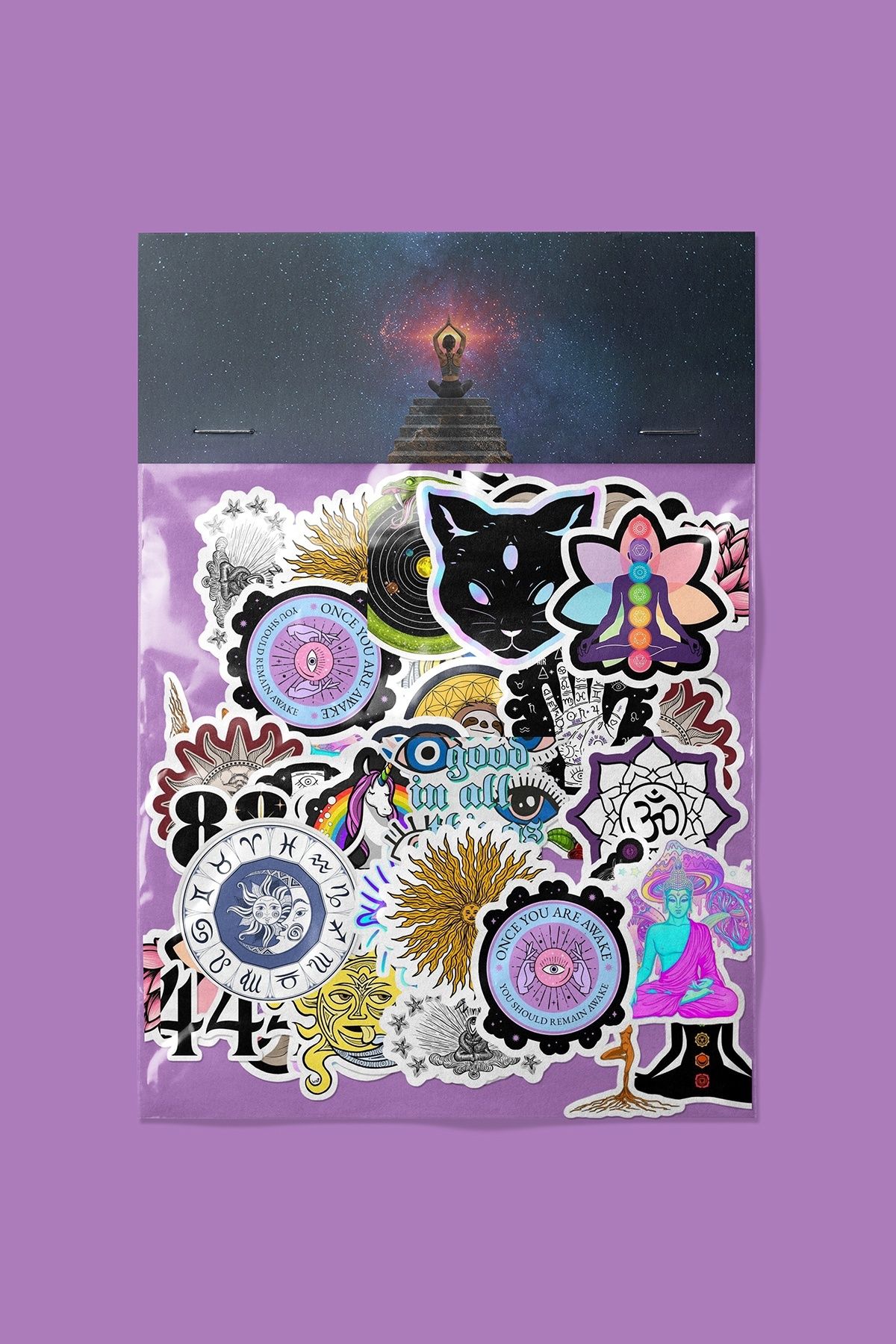 dadi ramba Spiritualizm Sticker paketi -Bullet Journal- Ajanda -Laptop Etiket Çıkartma