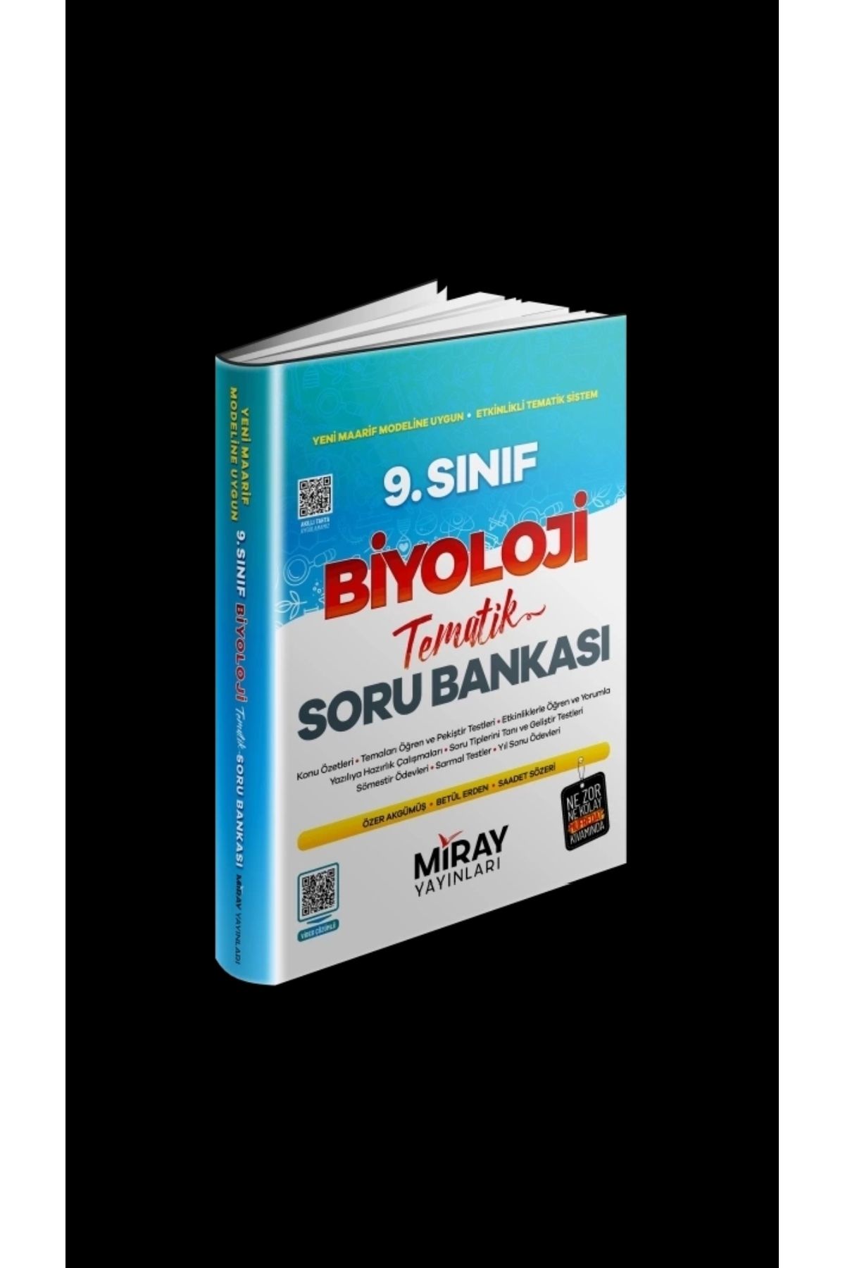 Aydın Yayınları 2025 miray yayınları 9.sınıf biyoloji tematik konu özetli soru bankası yeni maarif modeline uygun